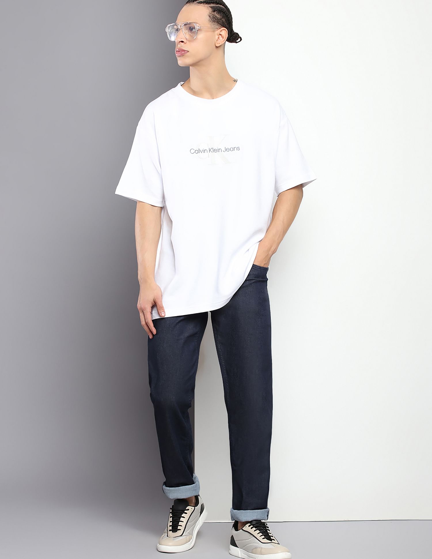 Calvin Klein Monologo Ottoman Rib T-Shirt