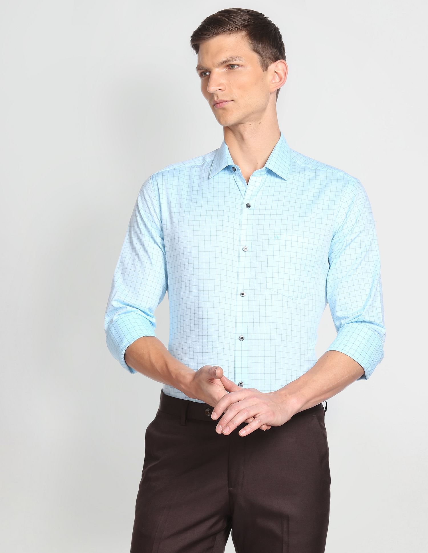 Arrow Graph Check Pure Cotton Shirt