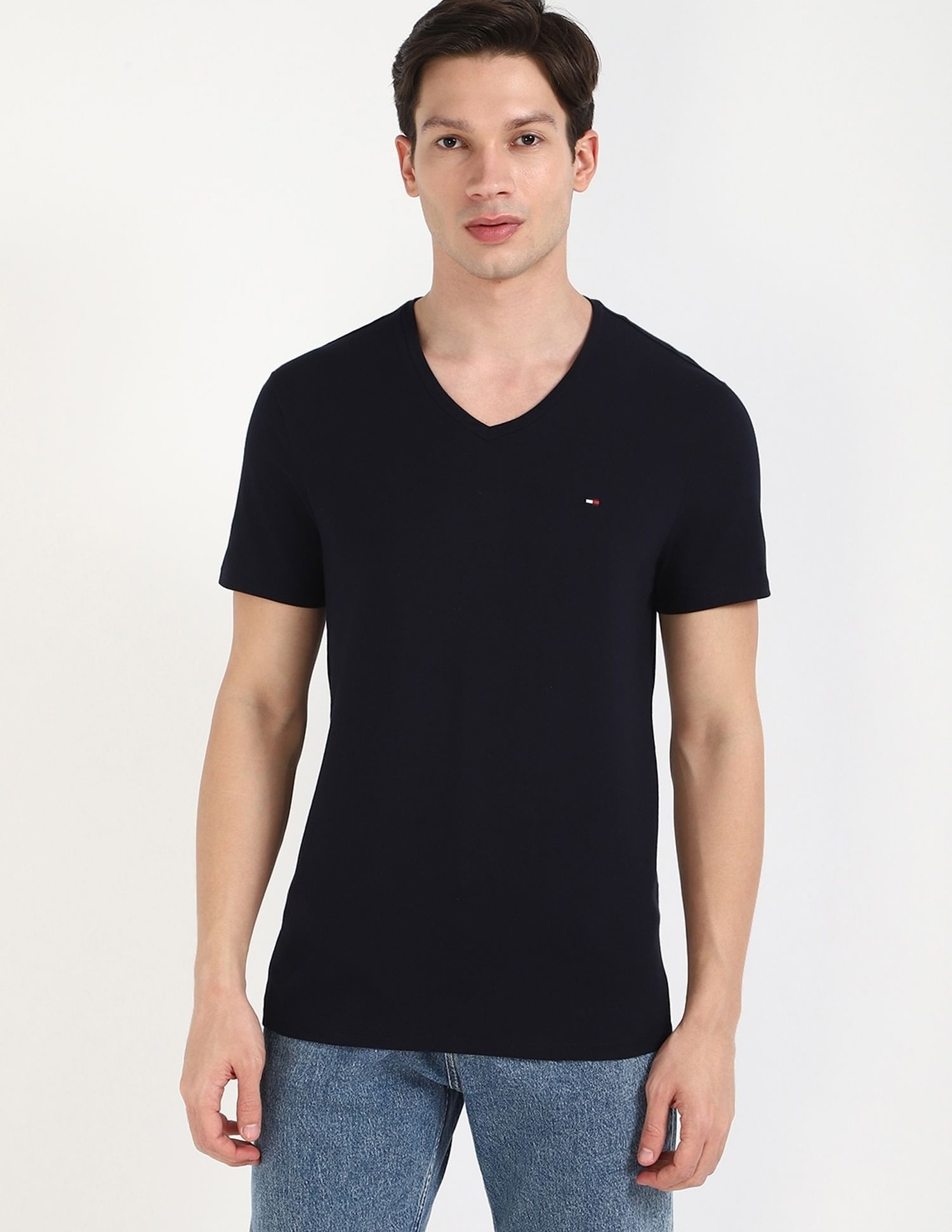 Tommy Hilfiger Solid Regular-Fit Cotton T-Shirt