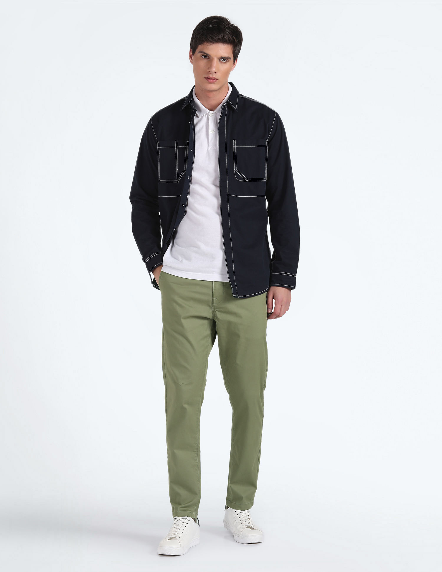 Flying Machine Slash Slim Tapered Fit Trousers