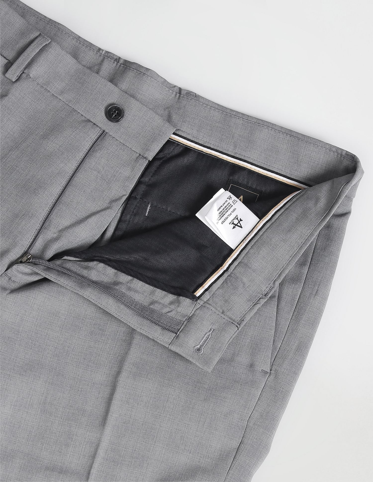 Arrow Newyork Mid Rise Dobby Trousers