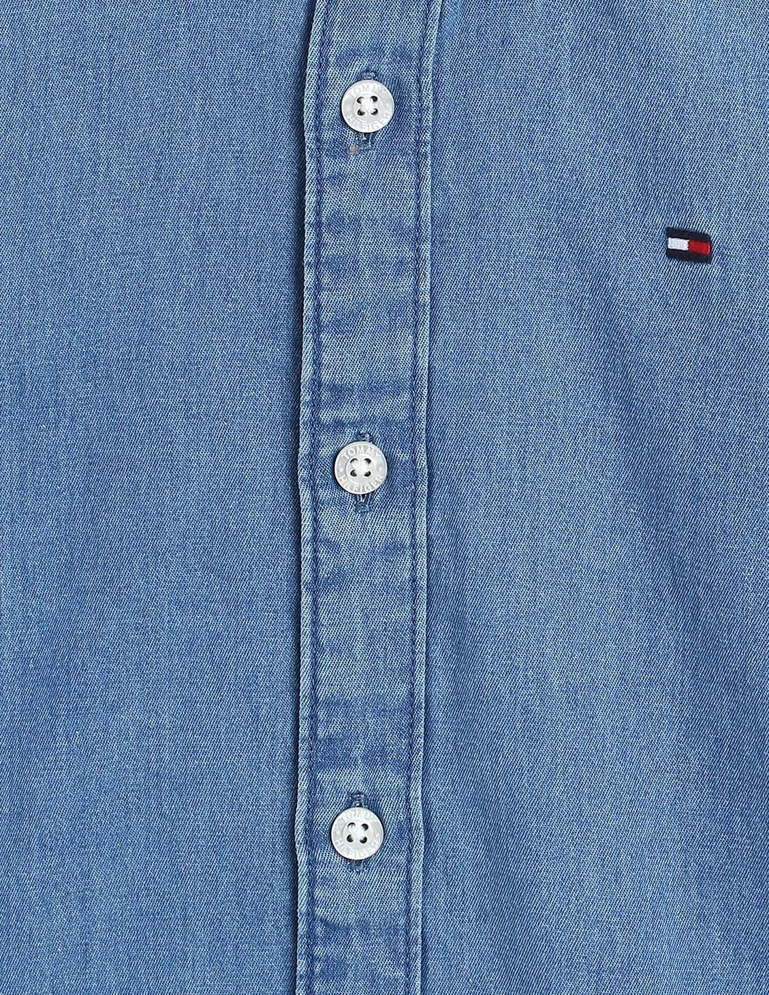 Tommy Hilfiger Kids Boys Solid Regular-Fit Cotton Shirt