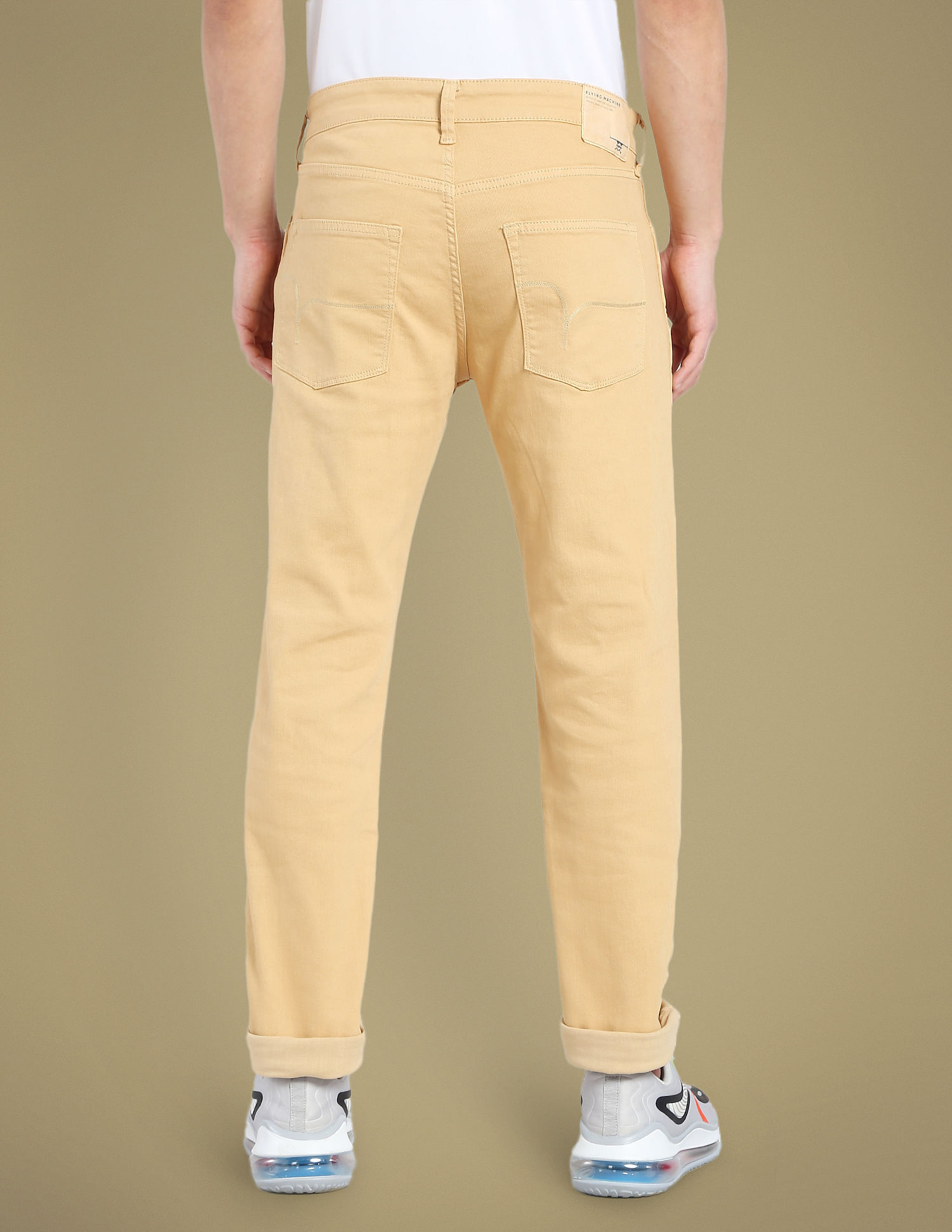 Flying Machine Freddie Straight Fit Twill Coloured Jeans