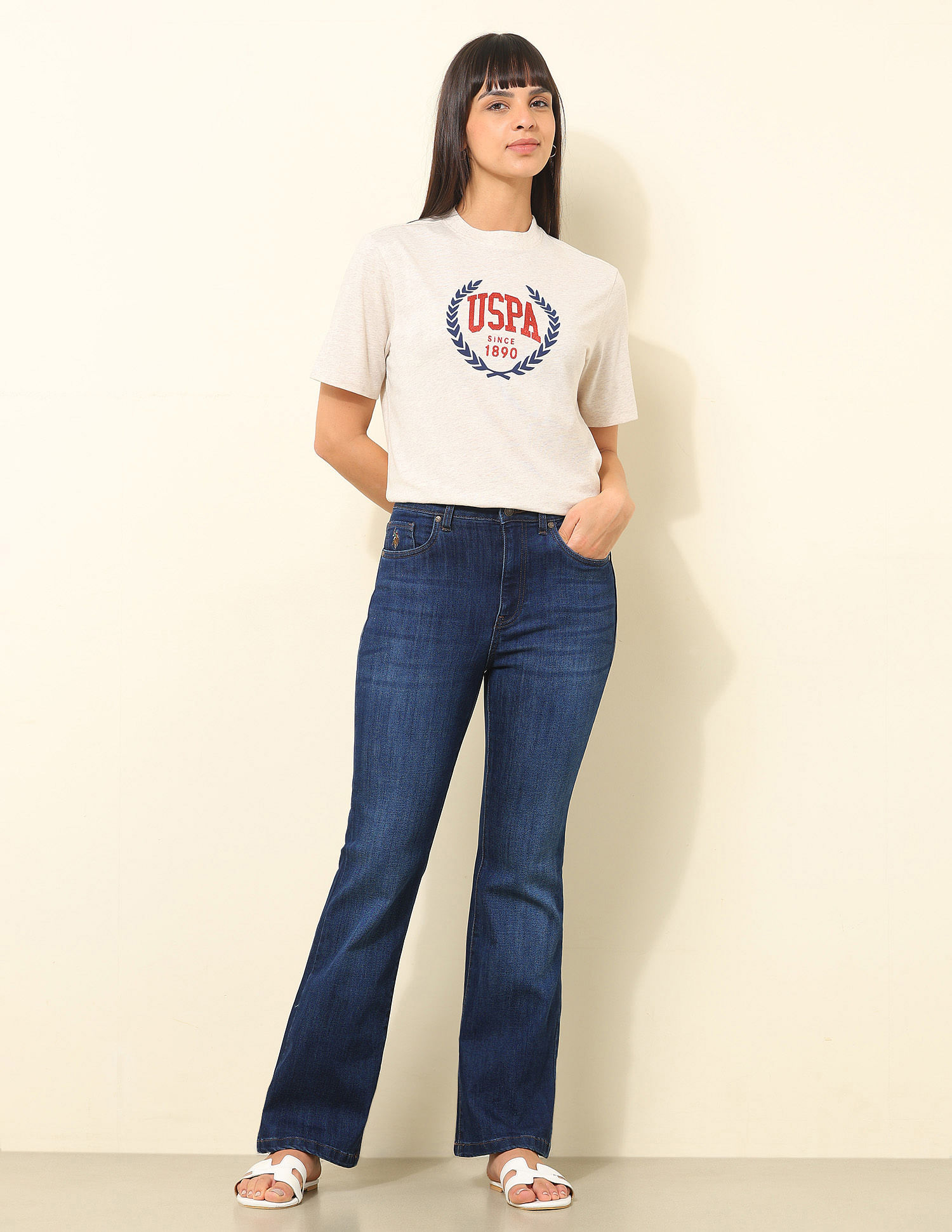 U.S. Polo Assn. Women High Rise Bootcut Jeans