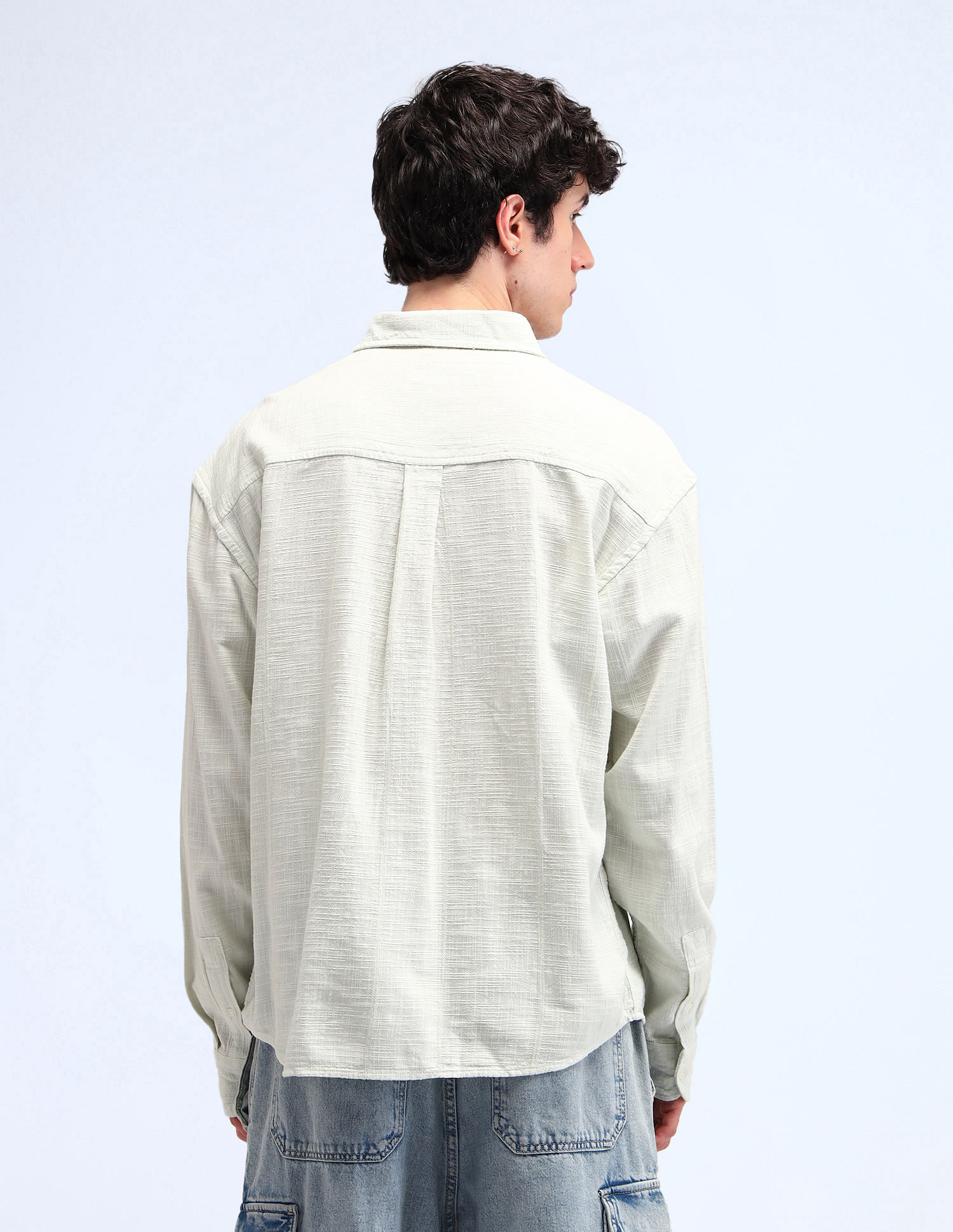 Flying Machine All-Over Oversized Fit Shirt