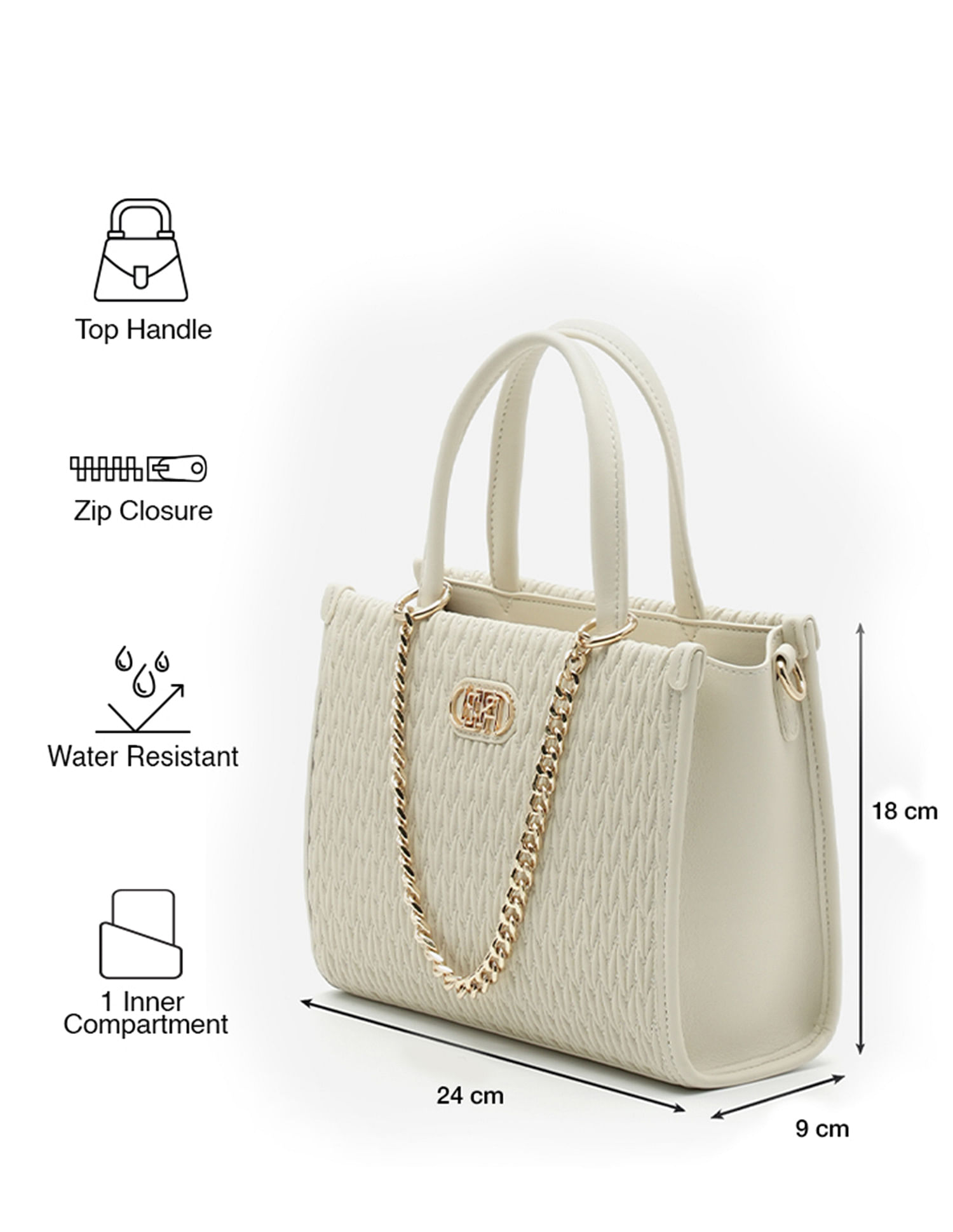 U.S. Polo Assn. Chloe Textured Satchel Bag