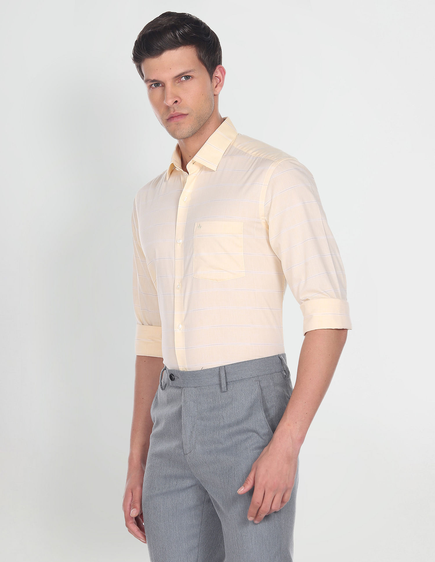 Arrow Horizontal Stripe Dobby Shirt