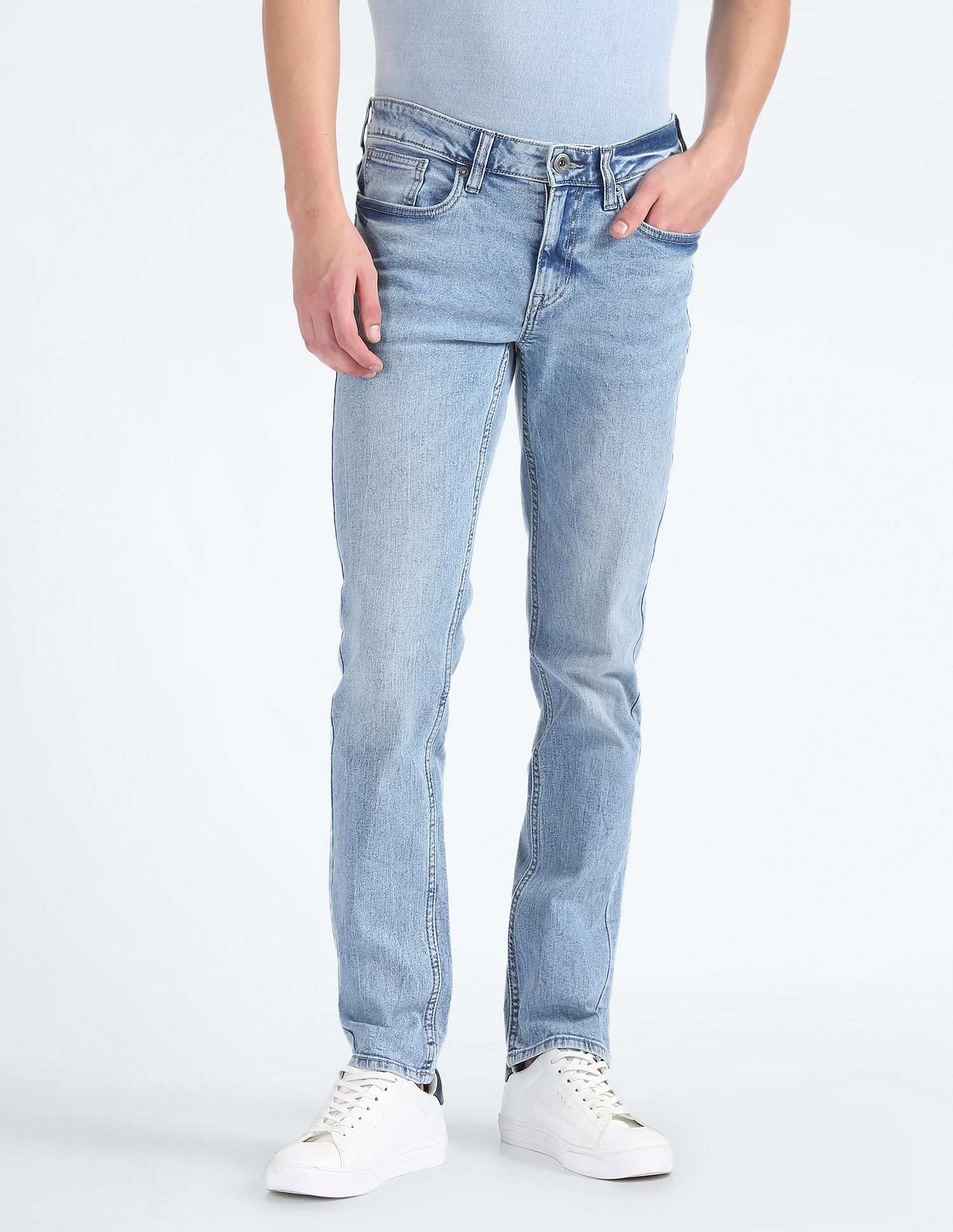 Flying Machine Mid Rise Jackson Skinny Fit Jeans