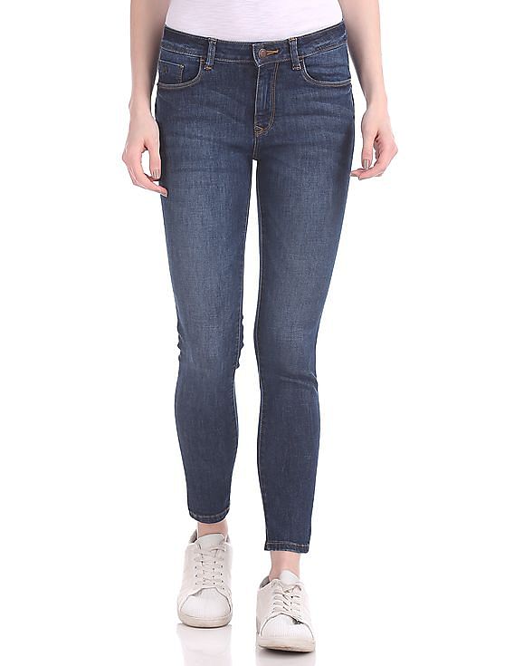 Flying Machine Women Push Up Super Skinny Fit Jeans