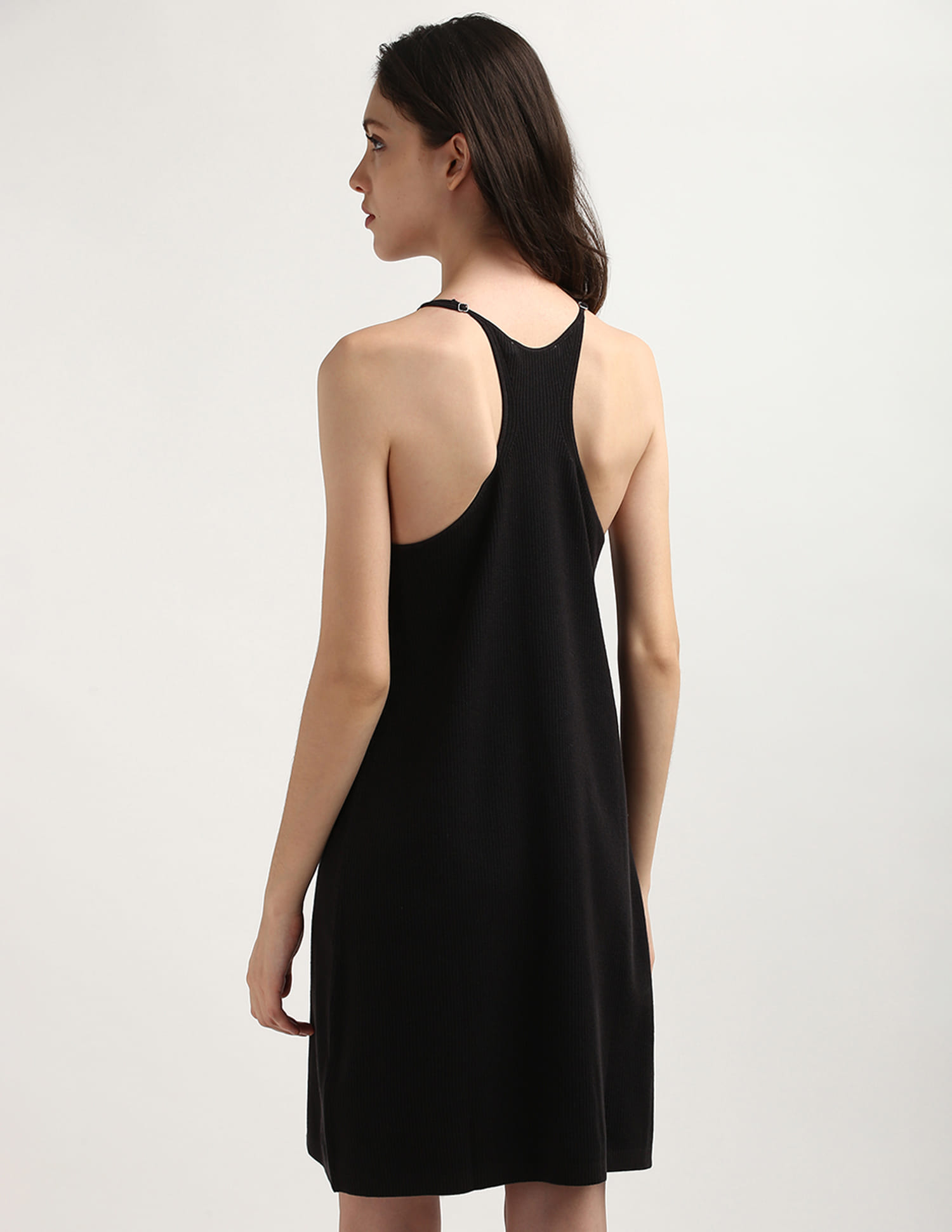 Buy Calvin Klein Racer Back Solid A-Line Dress - NNNOW.com Buy Calvin Klein Racer Back Solid A-Line Dress - NNNOW.com
