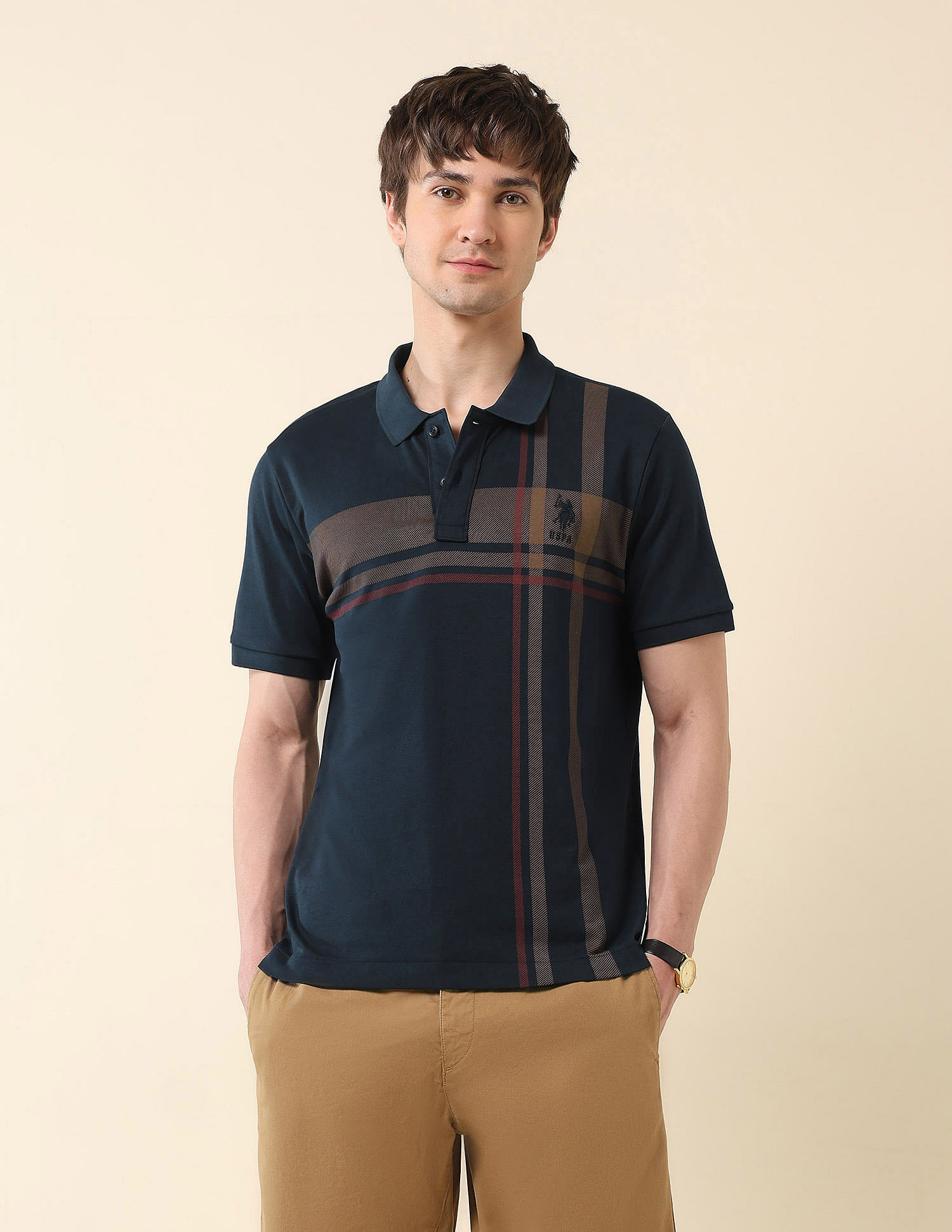 U.S. Polo Assn. Pure Cotton Varsity Polo Shirt