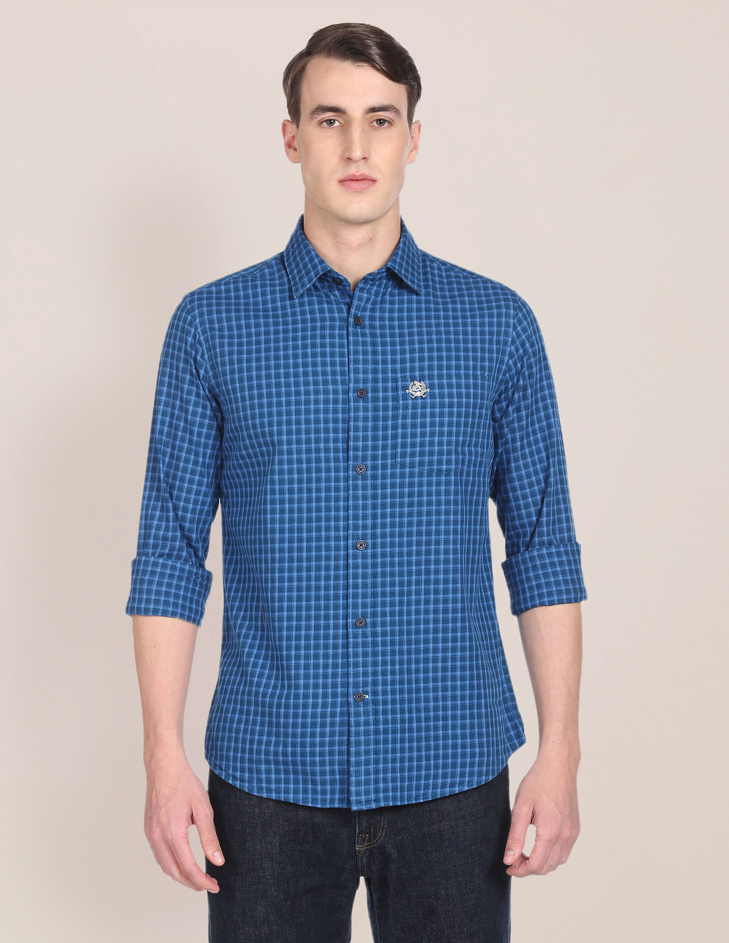 U.S. Polo Assn. Tailored Regular Fit Gingham Check Casual Shirt