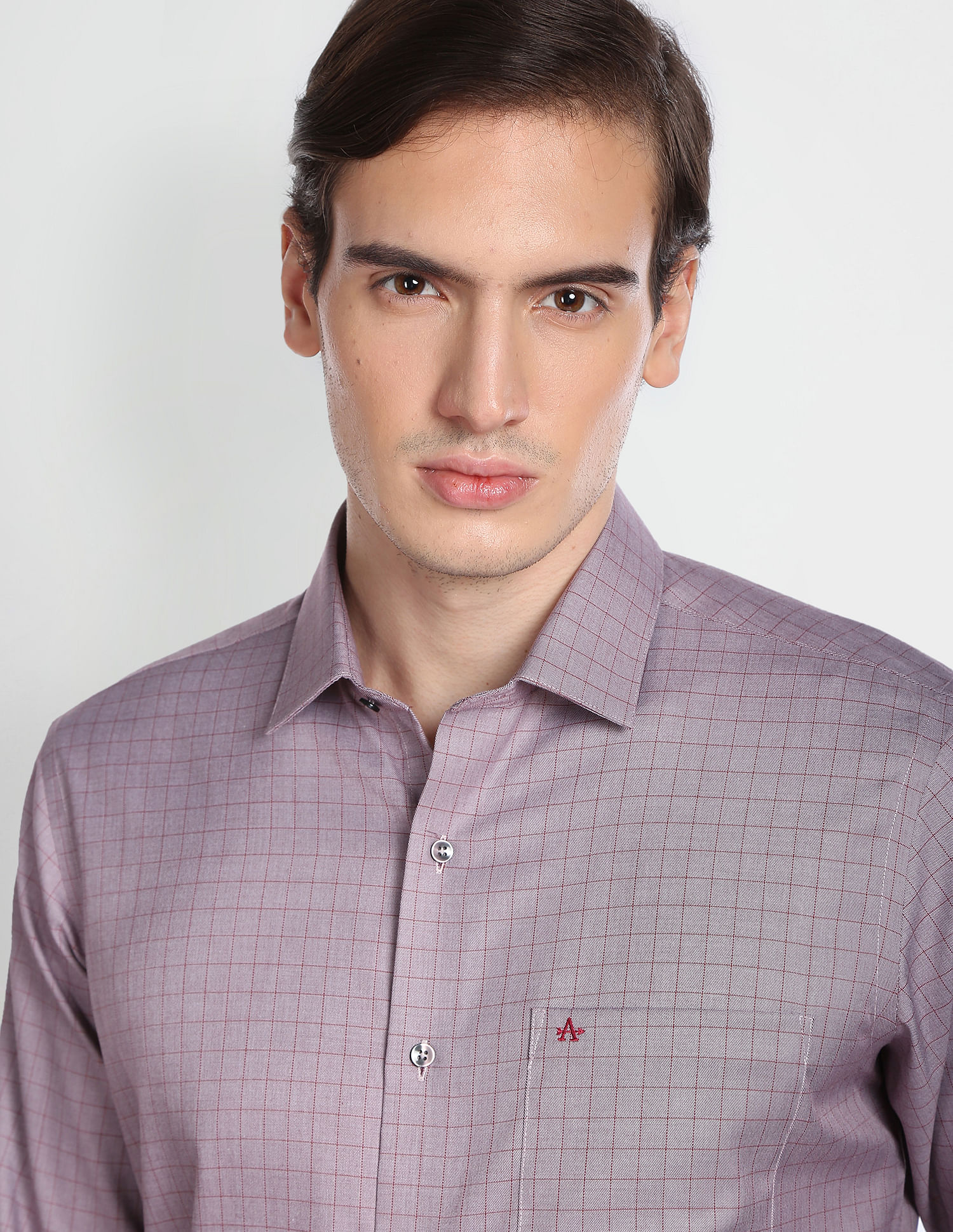 Arrow Outline Check Cotton Formal Shirt