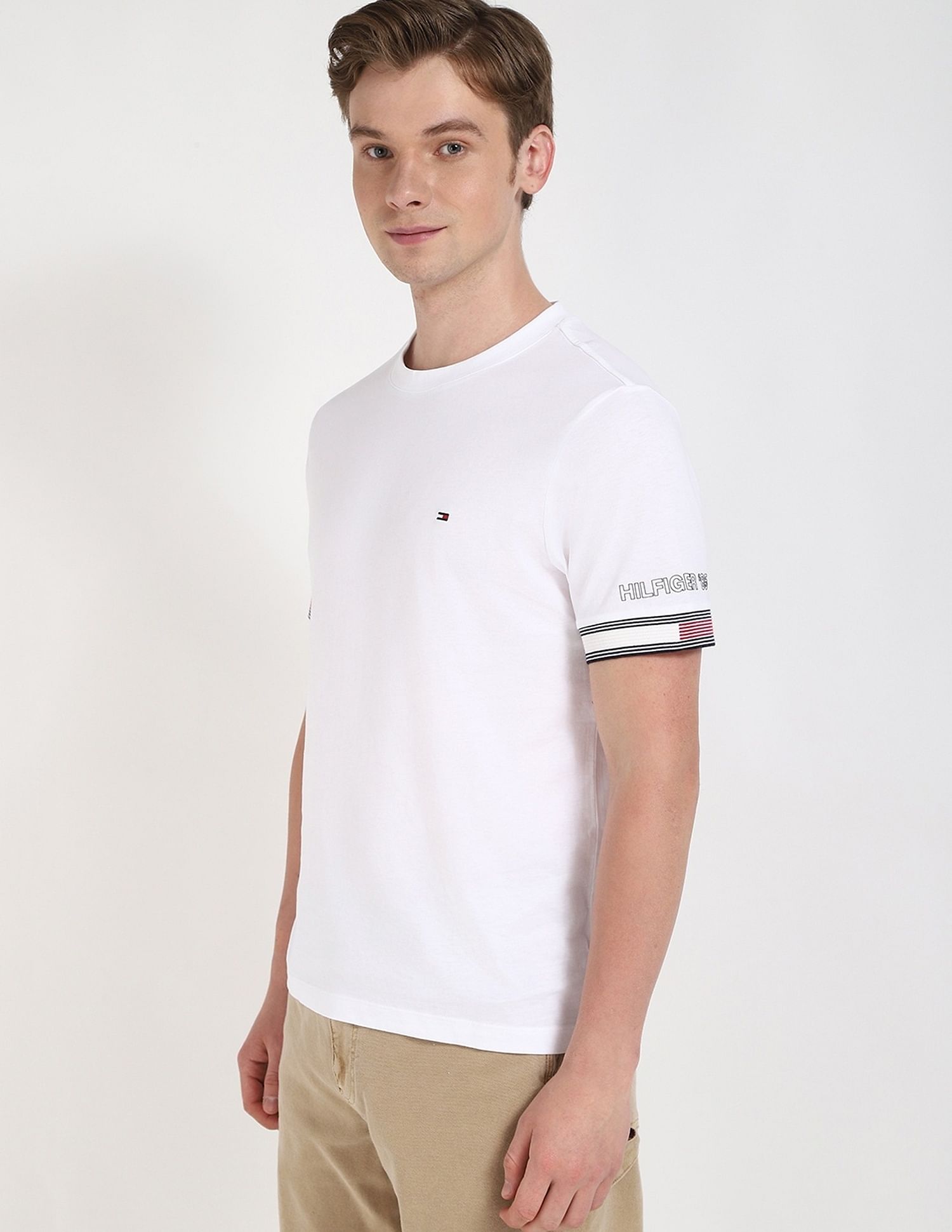 Tommy Hilfiger Solid Regular-Fit Cotton T-Shirt