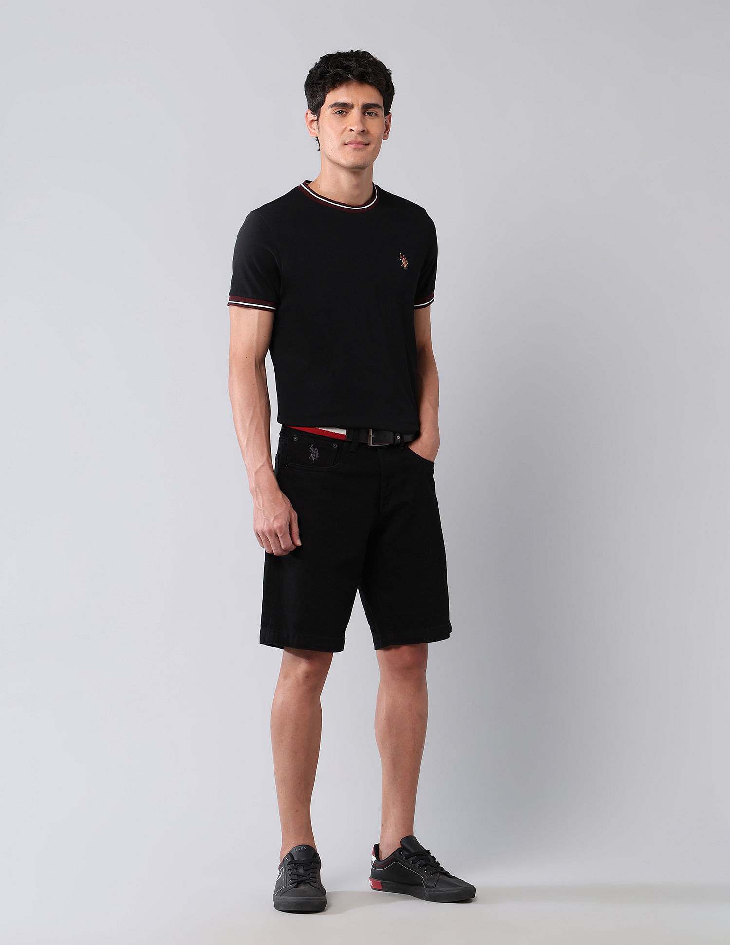 U.S. Polo Assn. Denim Co. Muscle Fit Pure Cotton Colligiate T-Shirt