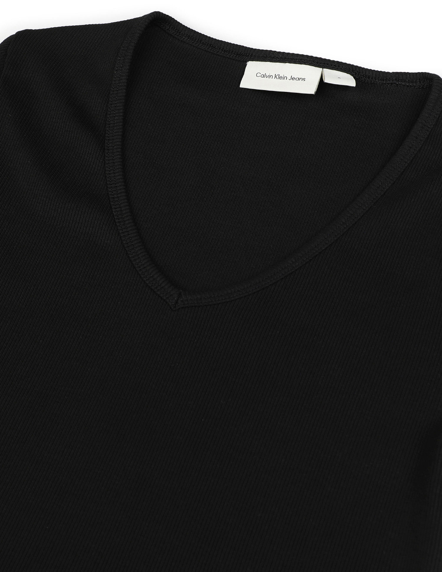 Calvin klein black fashion v neck