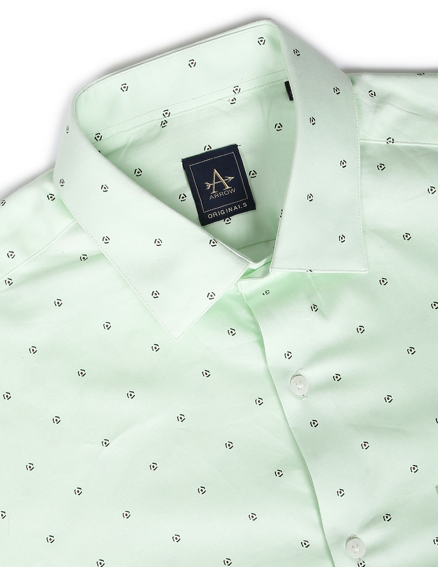 Buy Arrow Manhattan Slim Fit Geometric Print Shirt - NNNOW.com