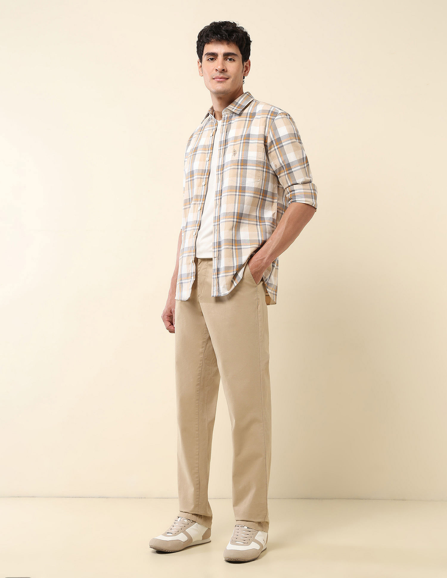 U.S. Polo Assn. Plaid Checked Pure Cotton Shirt