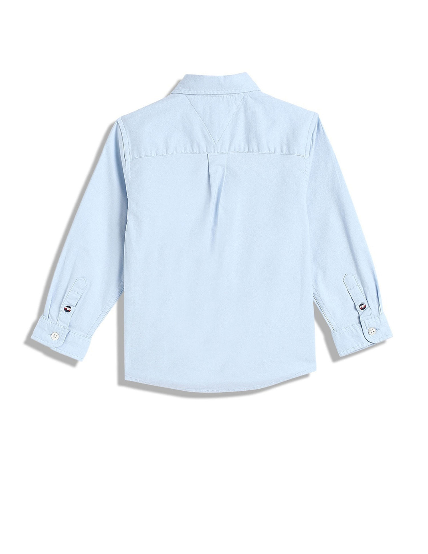 Tommy Hilfiger Kids Boys Solid Regular-Fit Cotton Shirt