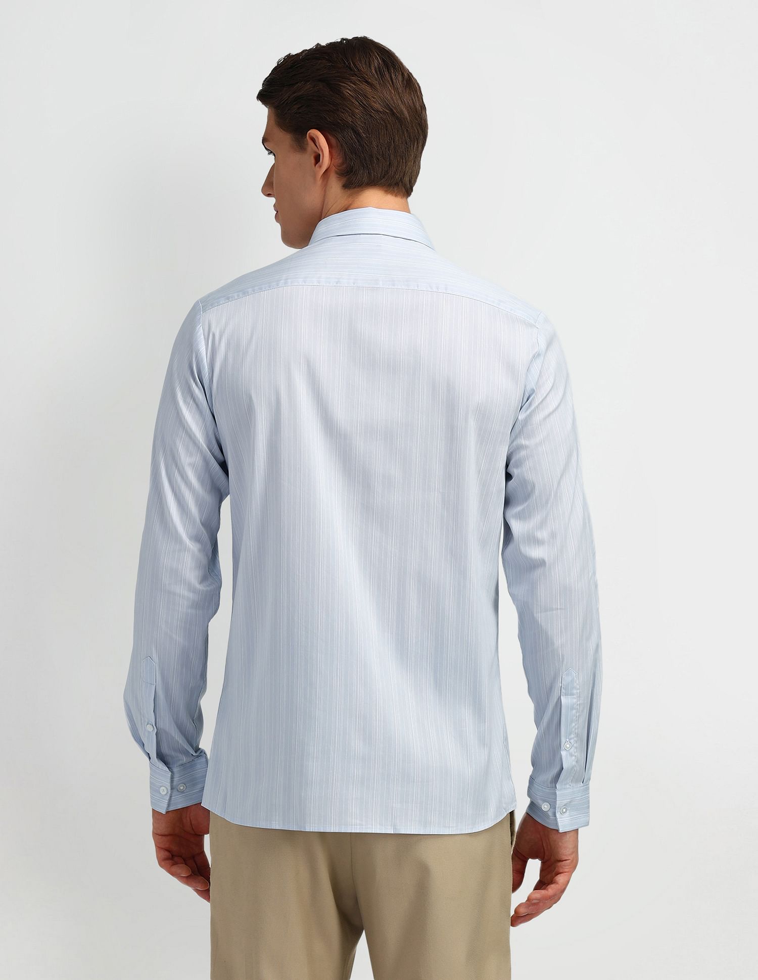 Arrow Newyork Brooklyn Ultra Slim Fit Pinstriped Shirt