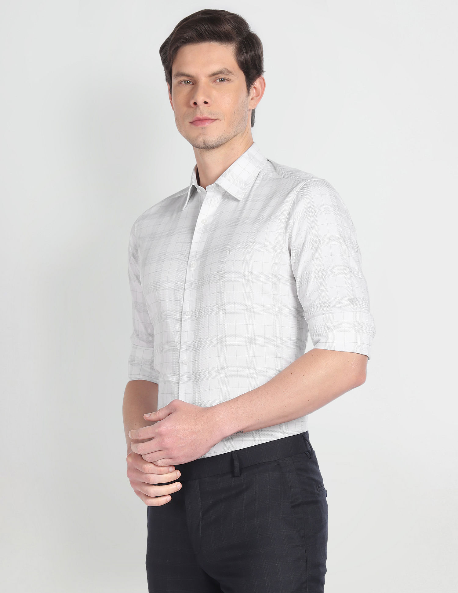 Arrow Tartan Check Tailored Regular Fit Shirt