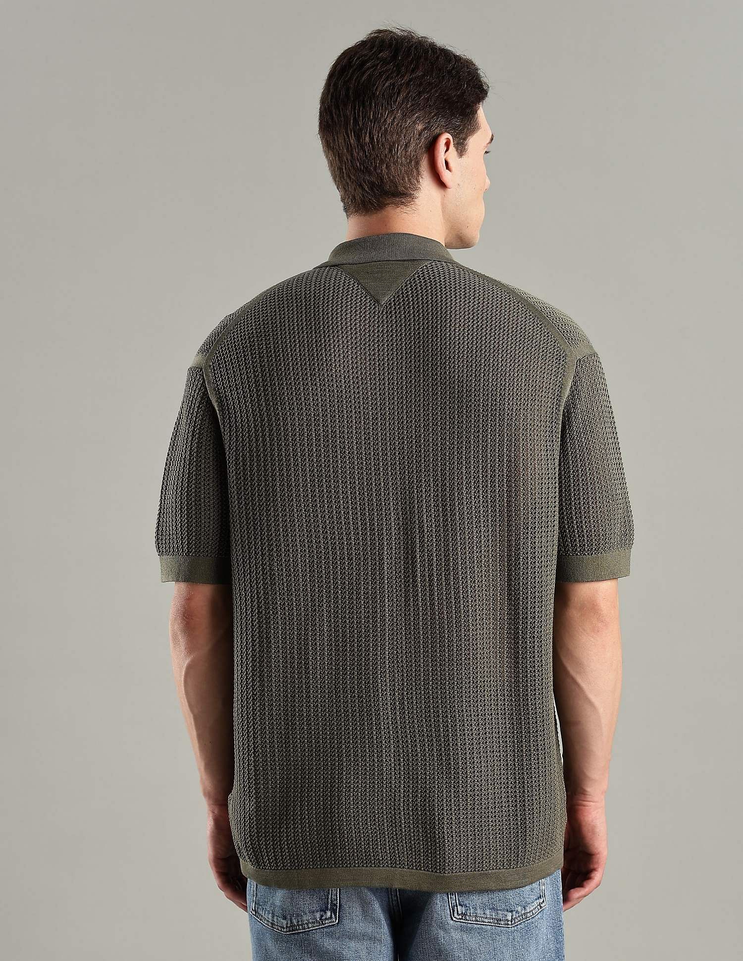 Tommy Hilfiger Texture Relaxed-Fit Cotton Shirt