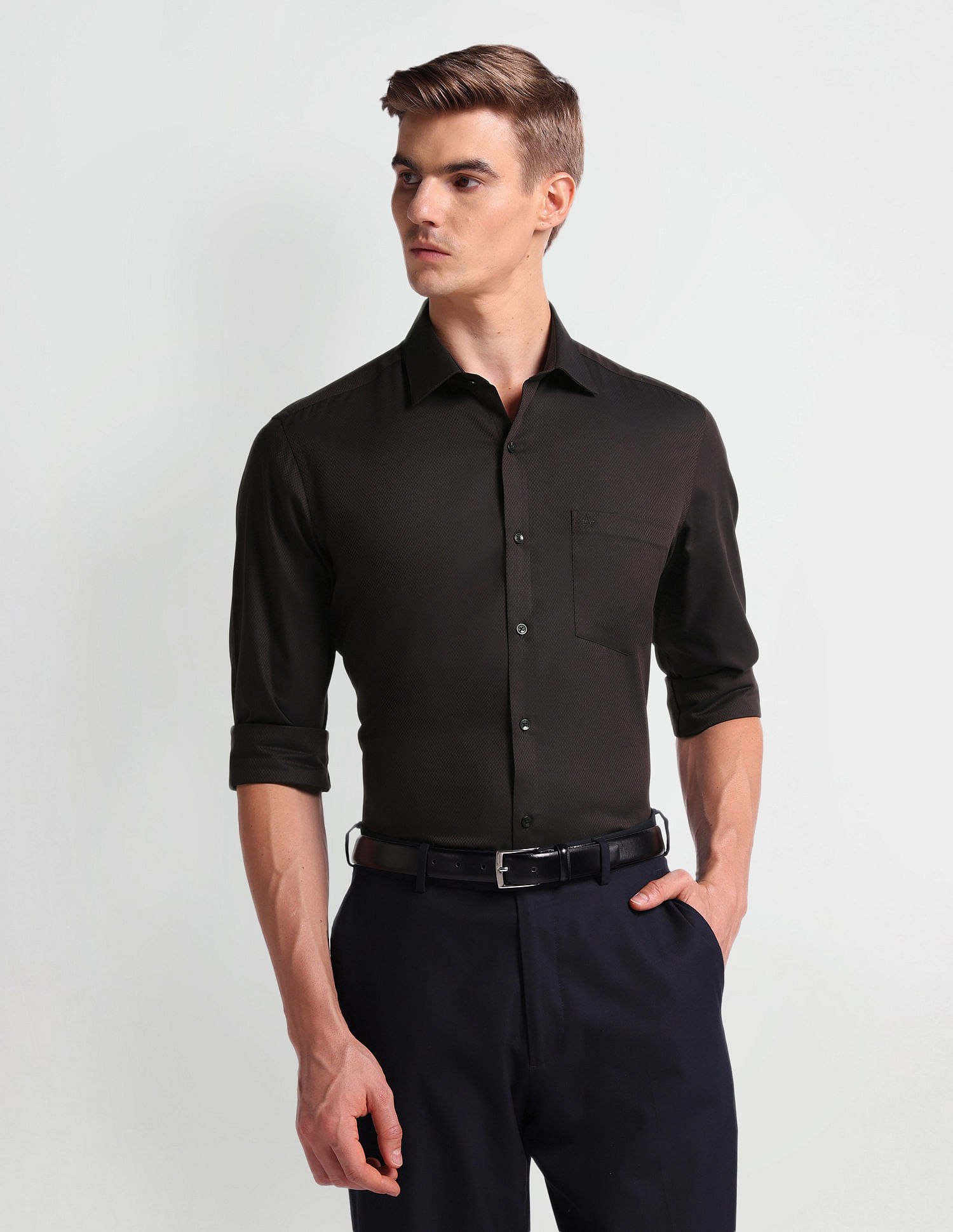 Arrow Geometric Patterned Liberty Classic Fit Shirt
