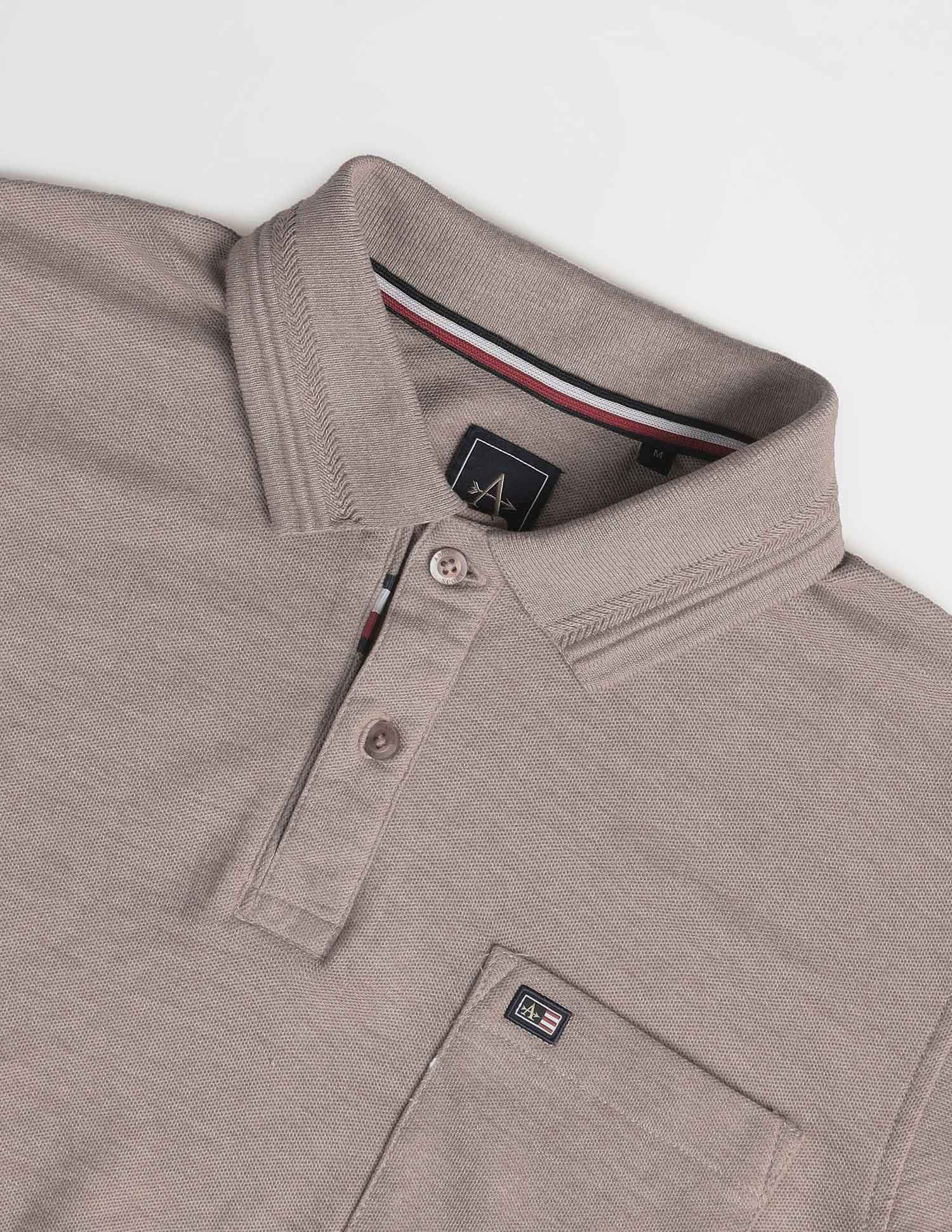 Arrow Sports Solid Logo Polo Shirt