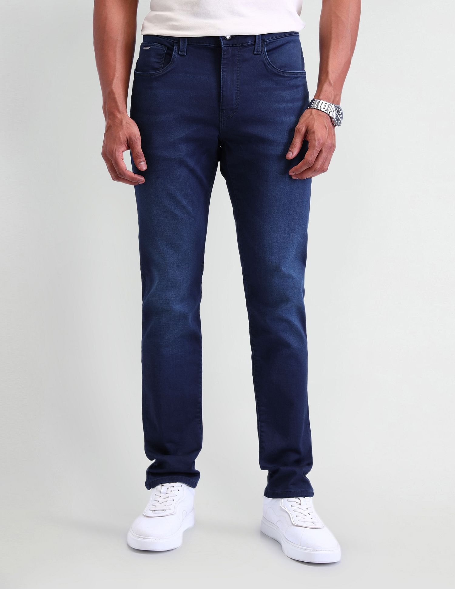 Arrow Sport Mid Rise Jameson Slim Fit Jeans