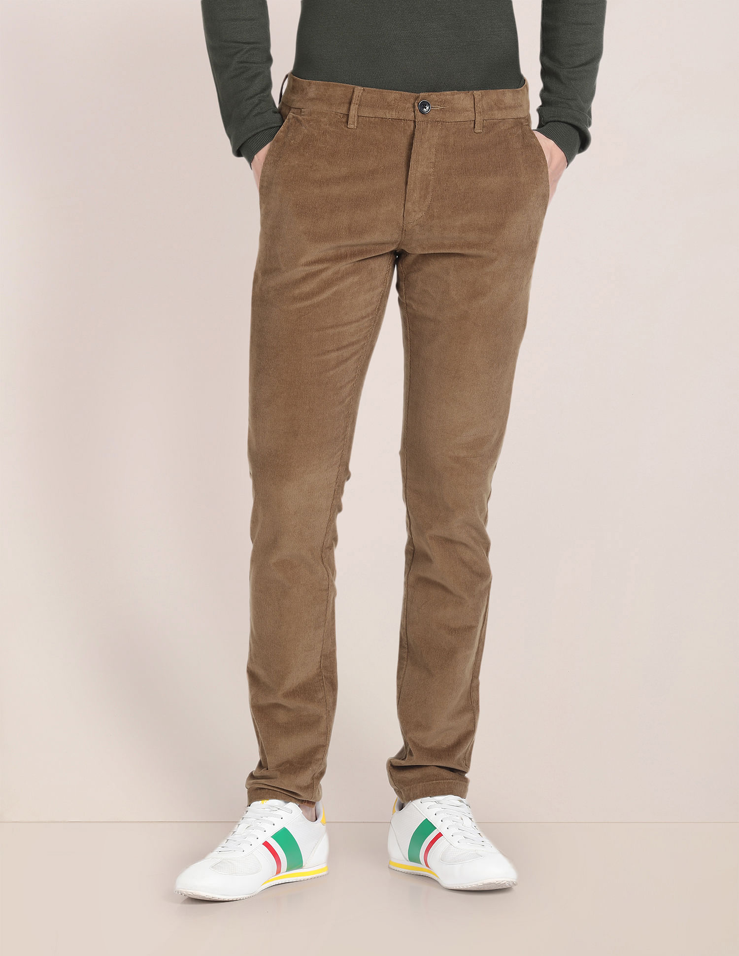 U.S. Polo Assn. Cotton Stretch Corduroy Trousers