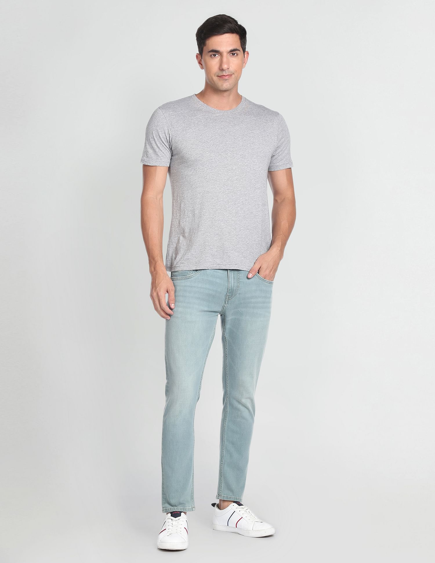 U.S. Polo Assn. Denim Co. Henry Cropped Fit Blue Jeans