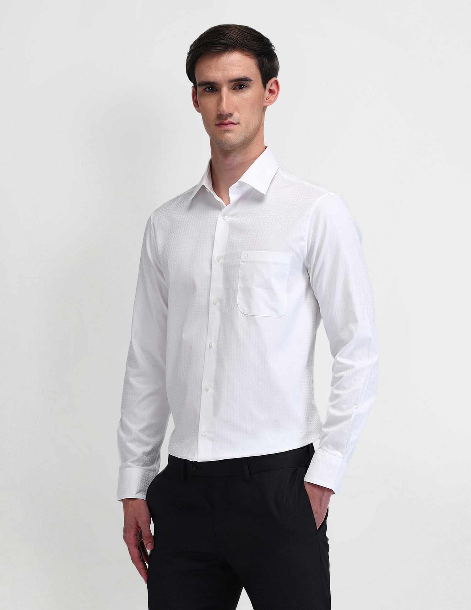 Arrow Brooklyn Fit Textured Dobby Shirt