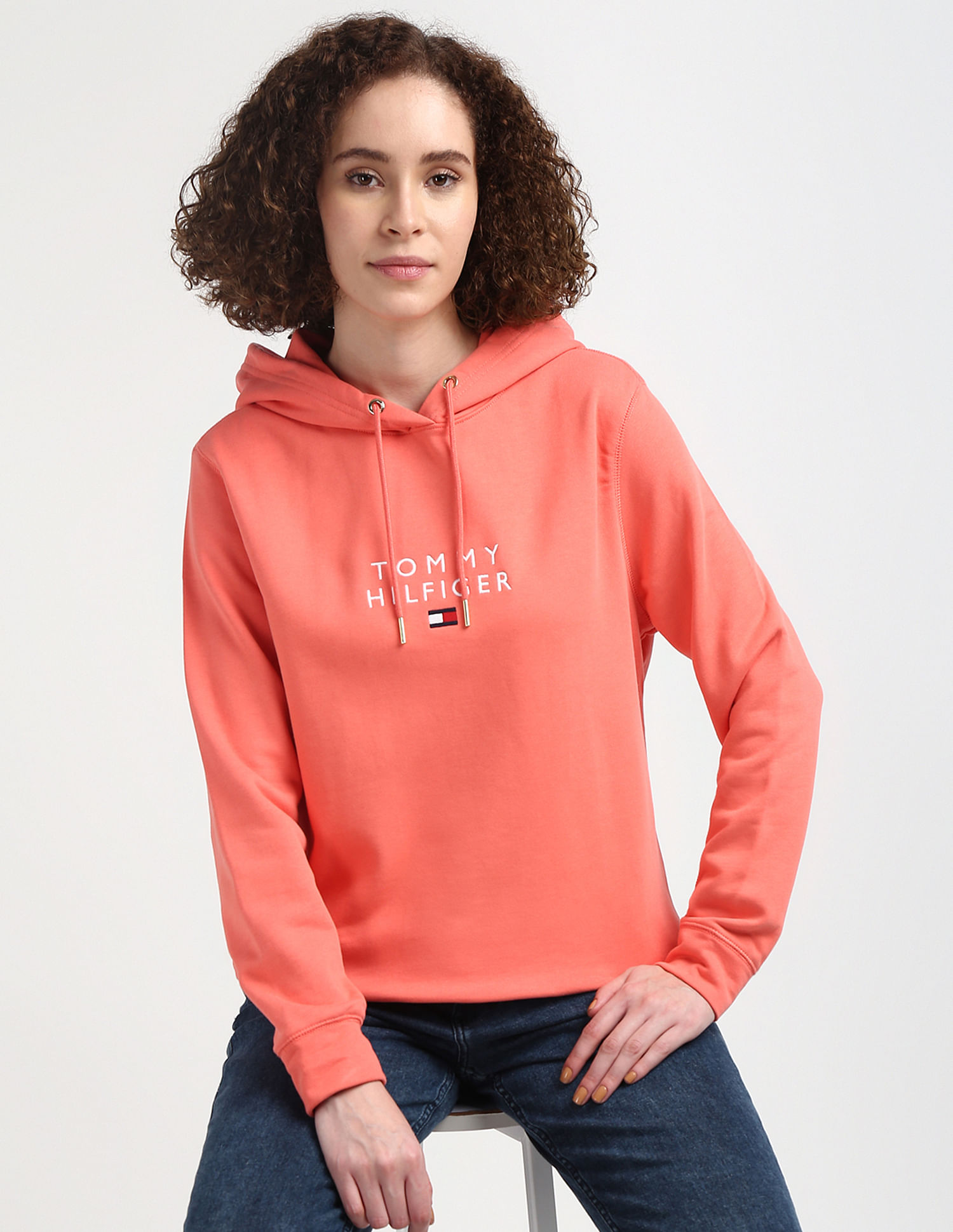 Tommy Hilfiger Basic Branded Hooded Sweatshirt