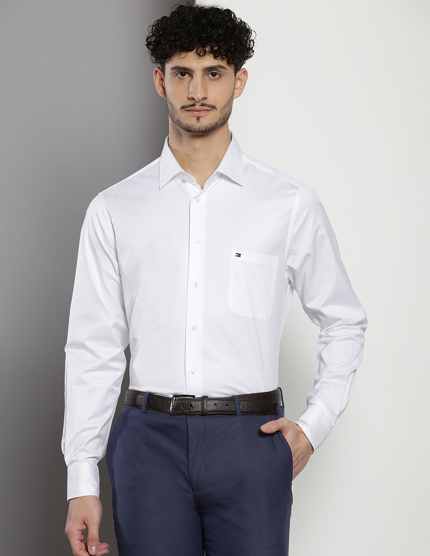 Tommy Hilfiger Cotton Twill Formal Shirt
