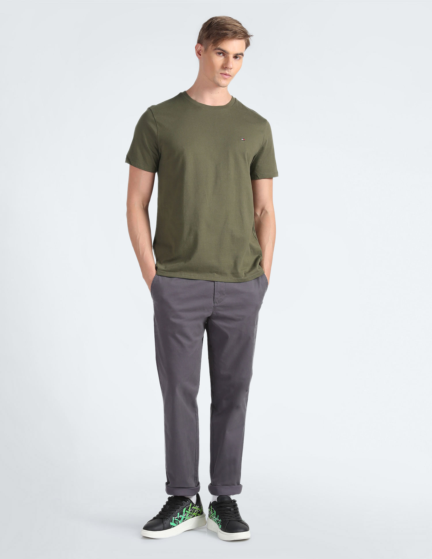 Tommy Hilfiger Solid Cotton Nantucket T-Shirt