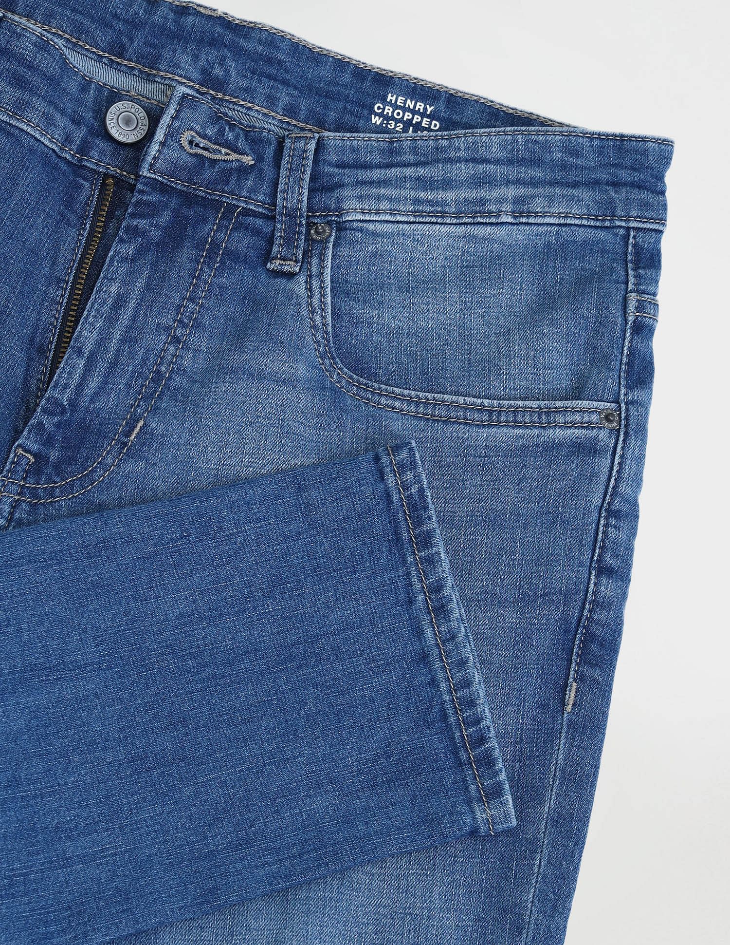 U.S. Polo Assn. Denim Co. Henry Tapered Cropped Fit Blue Jeans