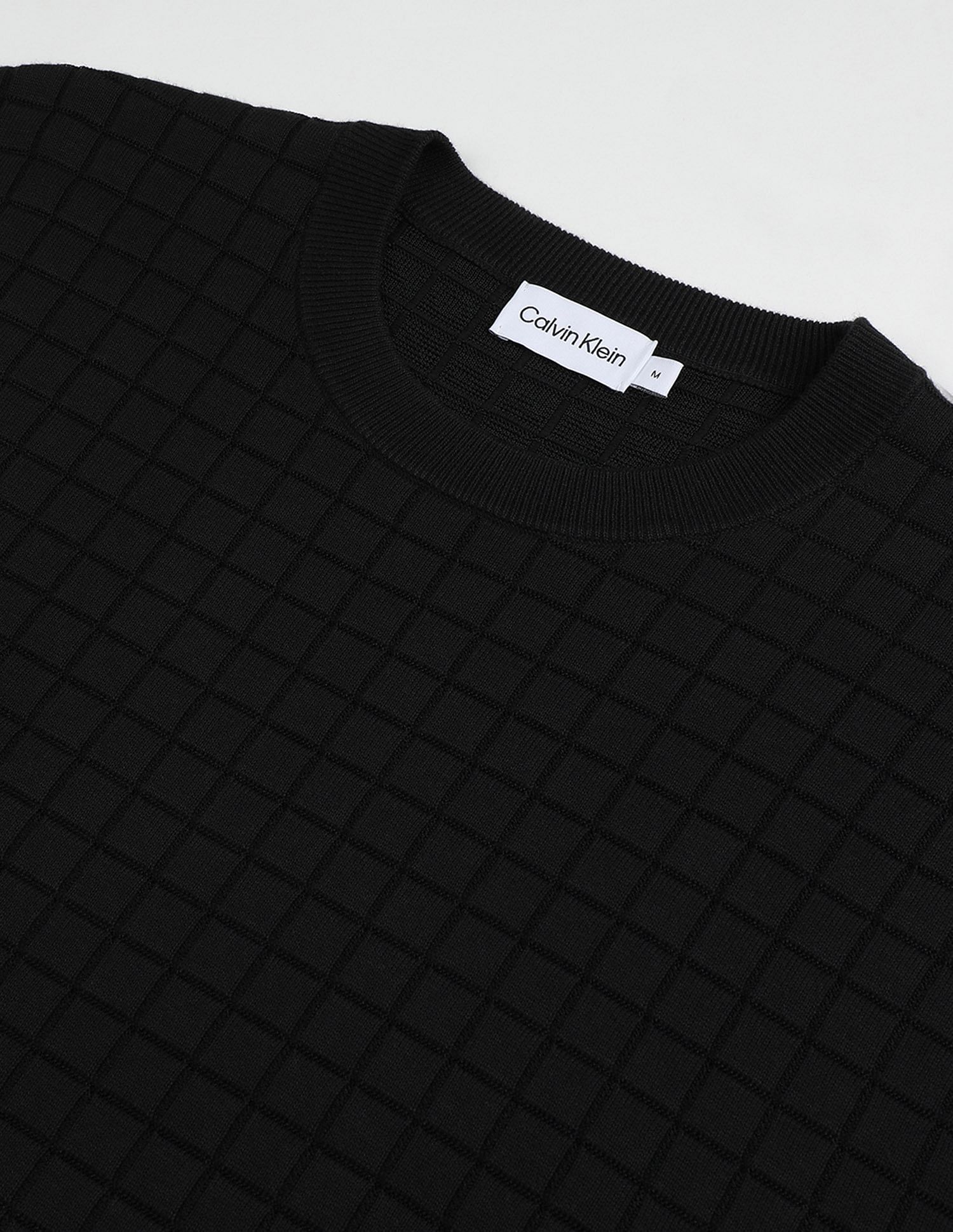 Calvin Klein Jeans Check Pattern Sweater