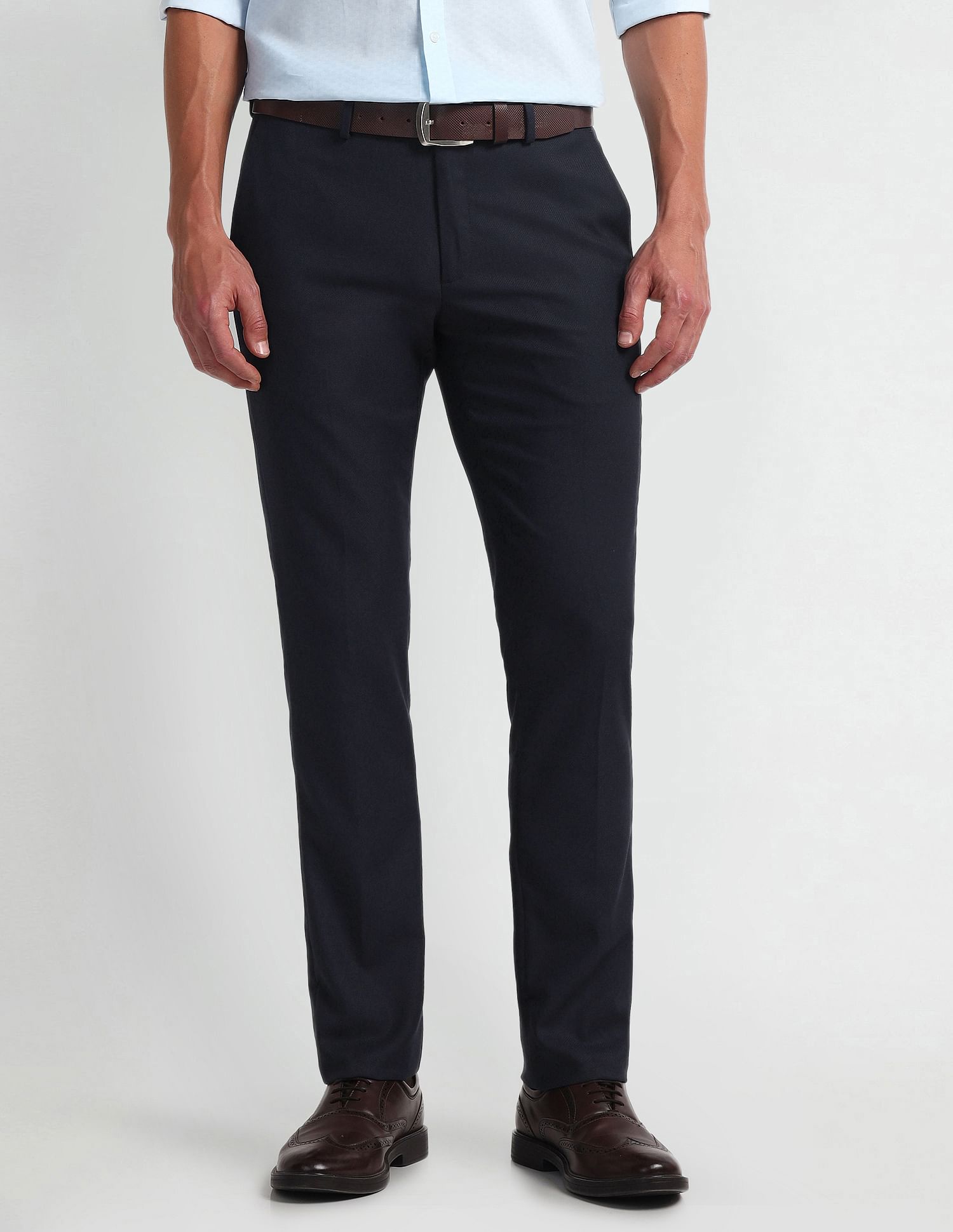 Arrow Tapered Fit Dobby weave Trousers
