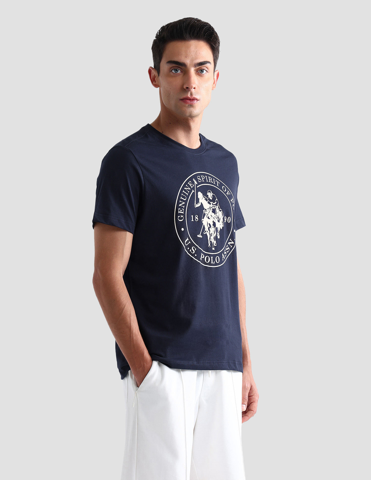 USPA Innerwear Comfort Fit Printed I643 Lounge T-Shirt - Pack Of 1