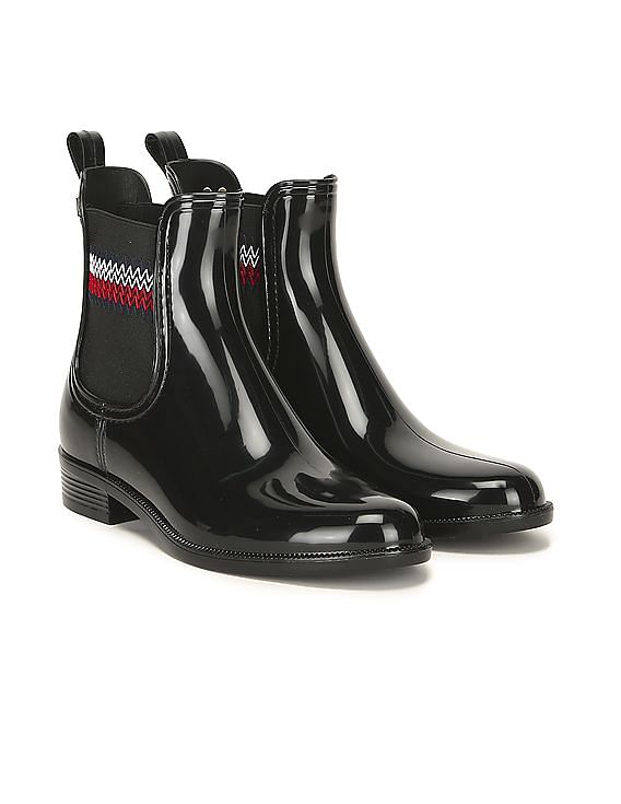 tommy hilfiger corporate elastic rain boot