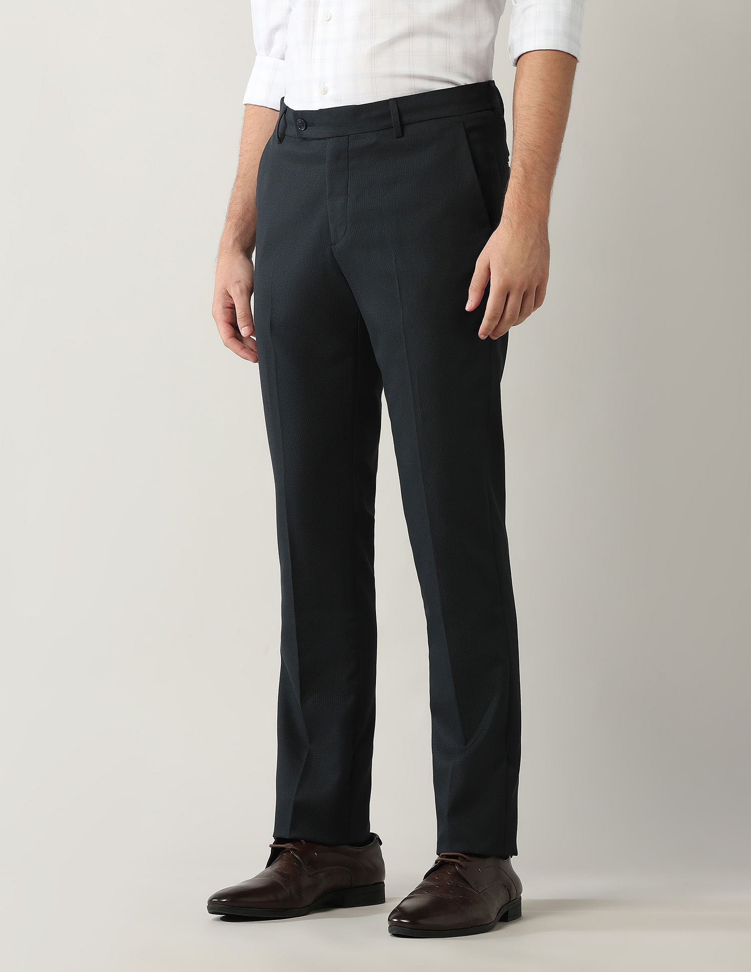 Arrow Mid Rise Smartflex Trousers