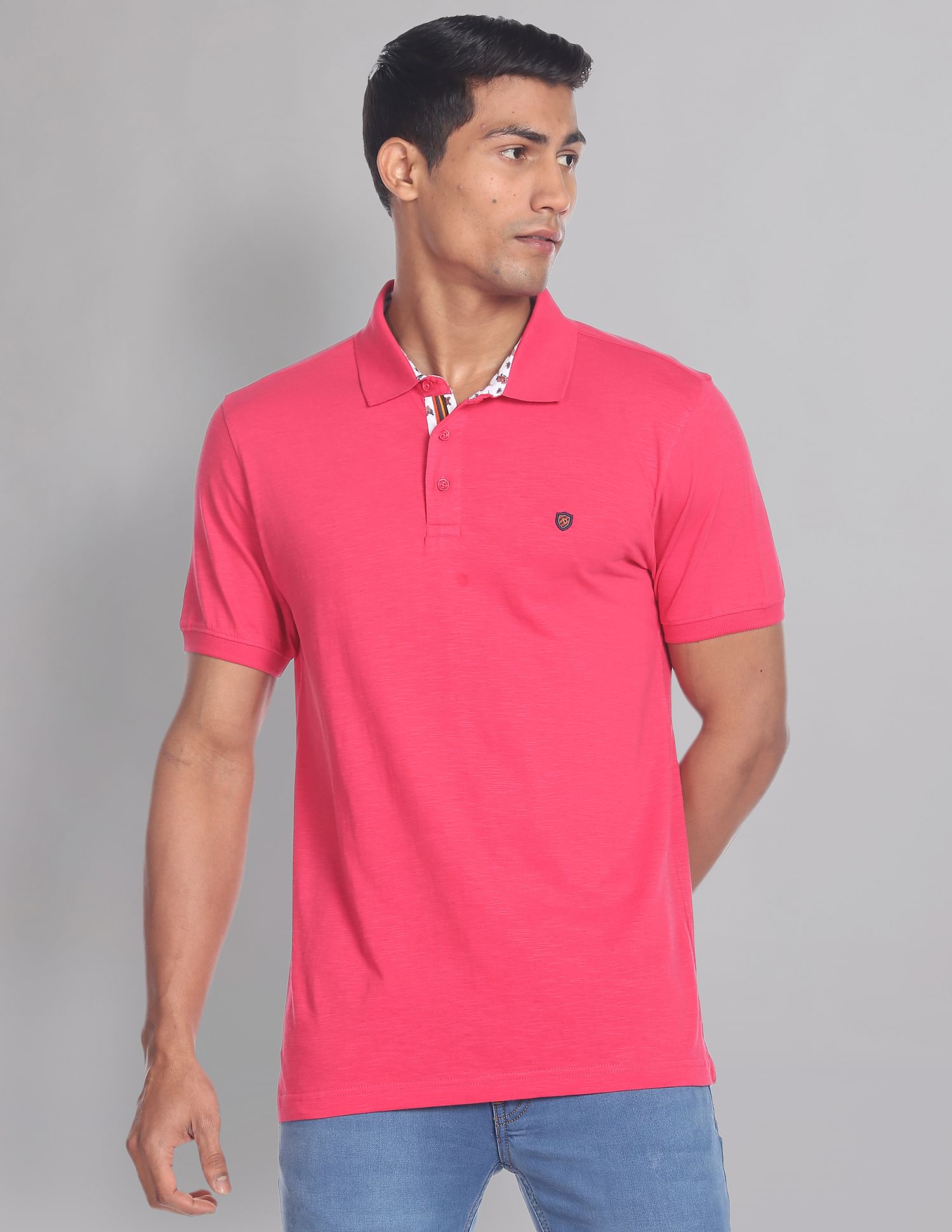 AD by Arvind Heathered COOL-IT Real Deal Polo Shirt