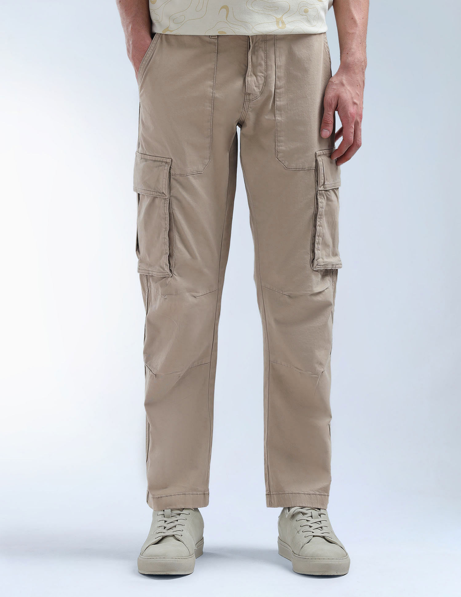Flying Machine Relaxed Tapered Fit Twill Cargo