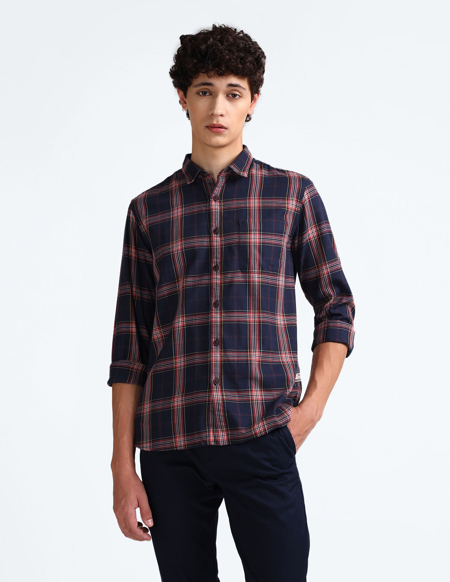 Flying Machine Pure Cotton Check Shirt