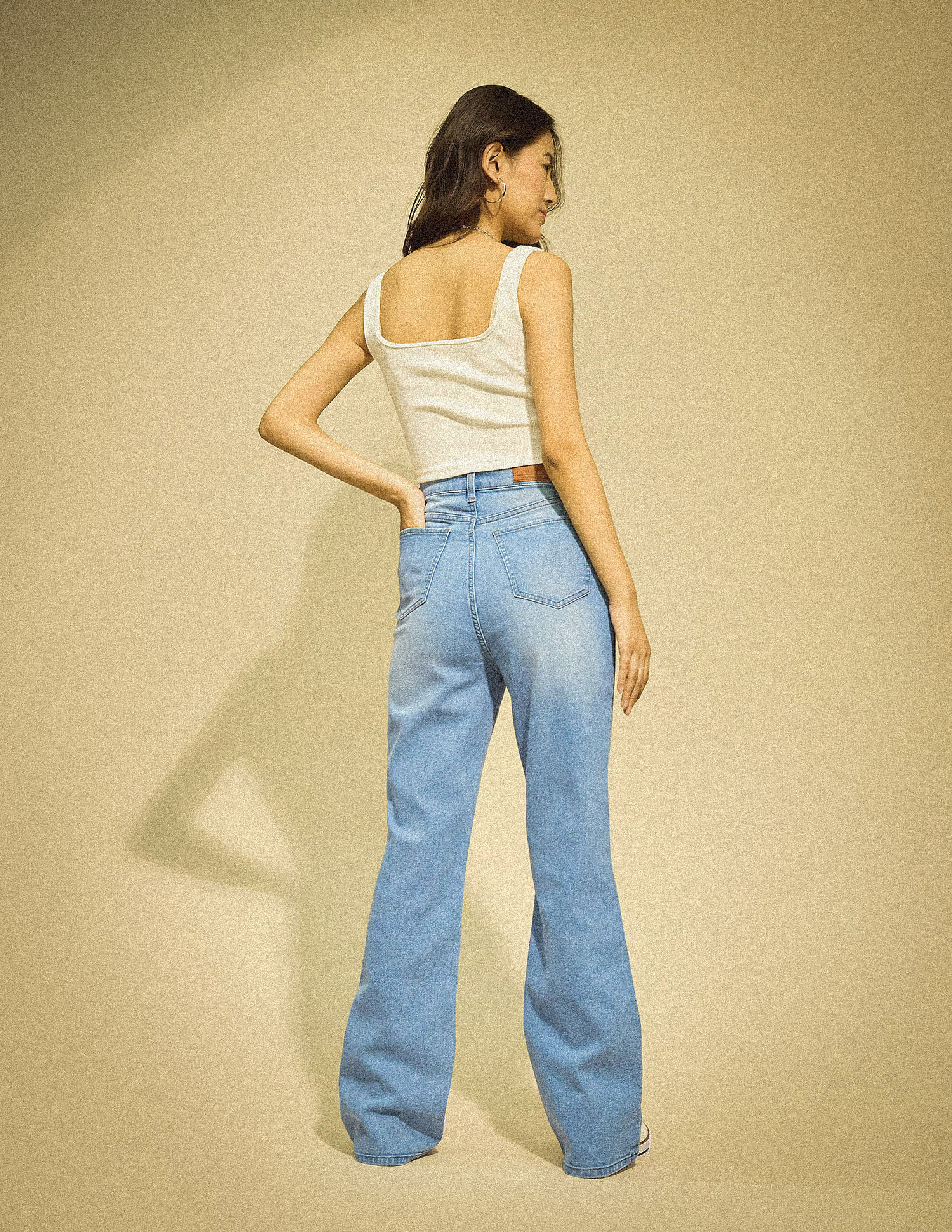 Flying Machine Women Ultra Wide Boot Cut Stretchable Jeans