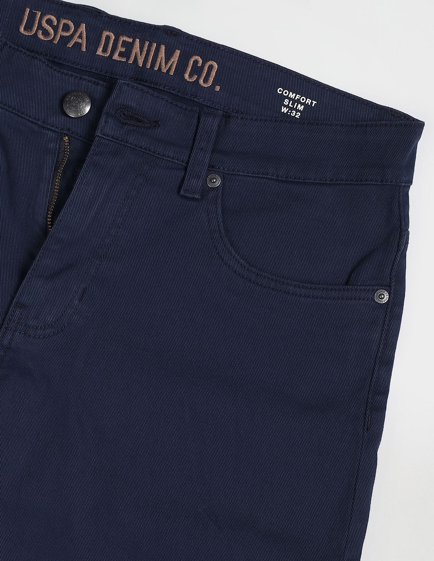 U.S. Polo Assn. Denim Co. Mid Rise Comfort Slim Fit Shorts
