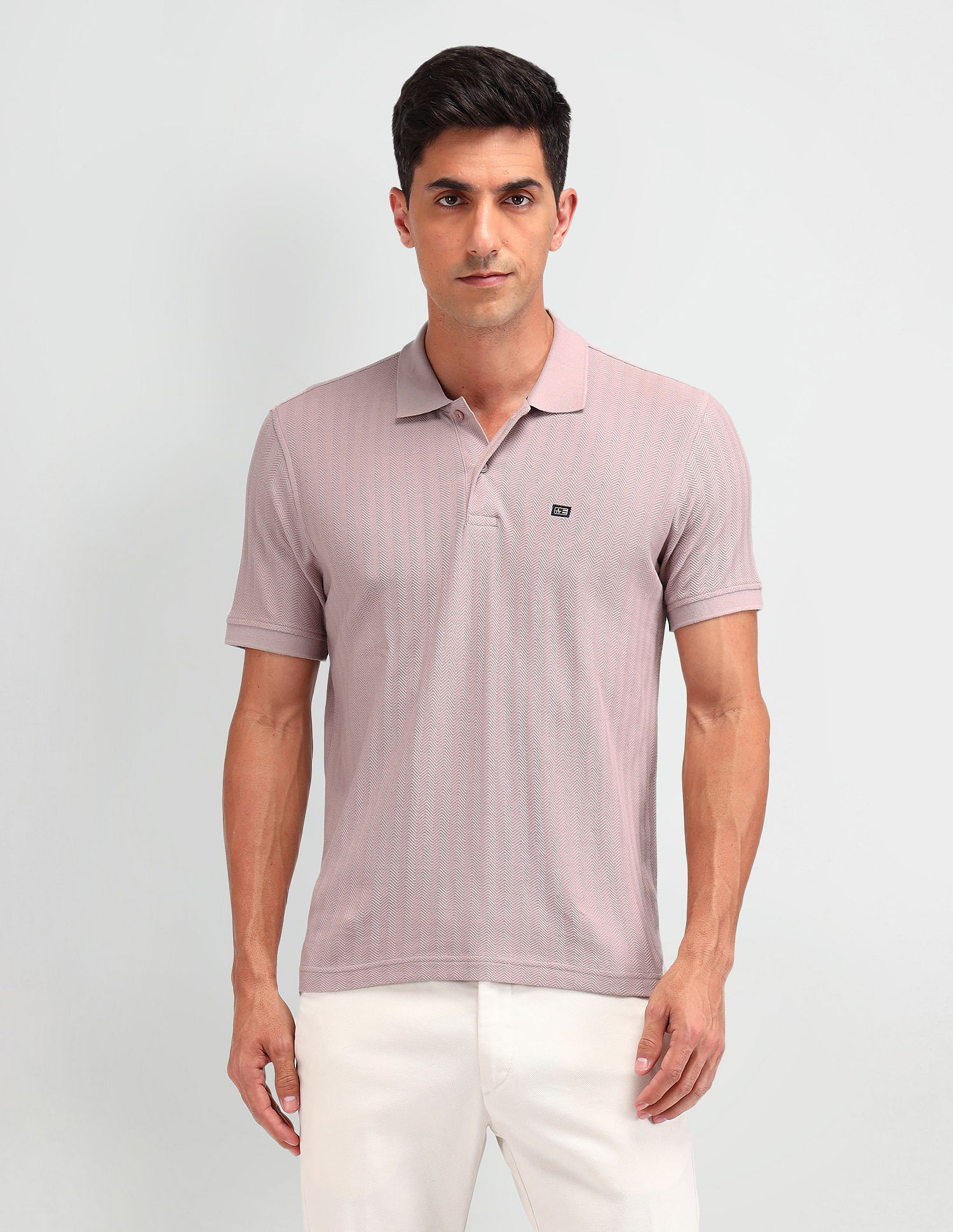 Arrow Sport Textured Regular Fit Polo Shirt