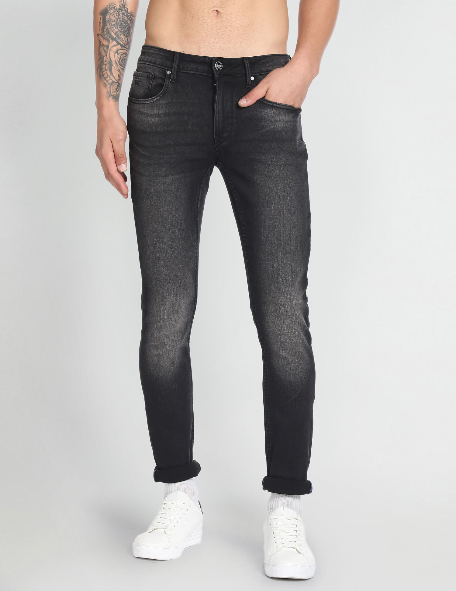 Flying Machine Jackson Skinny Fit Low Rise Jeans