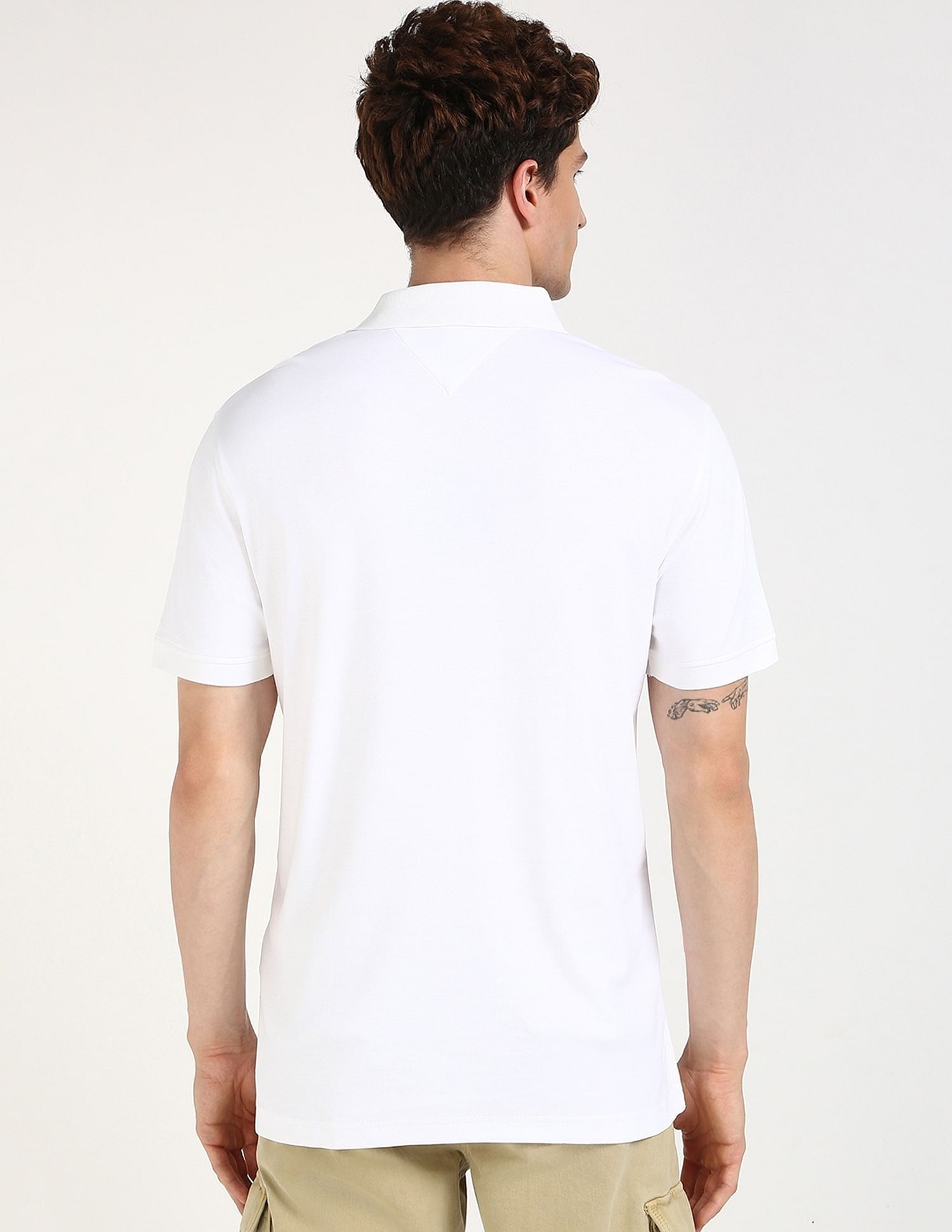 Tommy Hilfiger Embroidered Logo Regular-Fit Cotton Polo Shirt