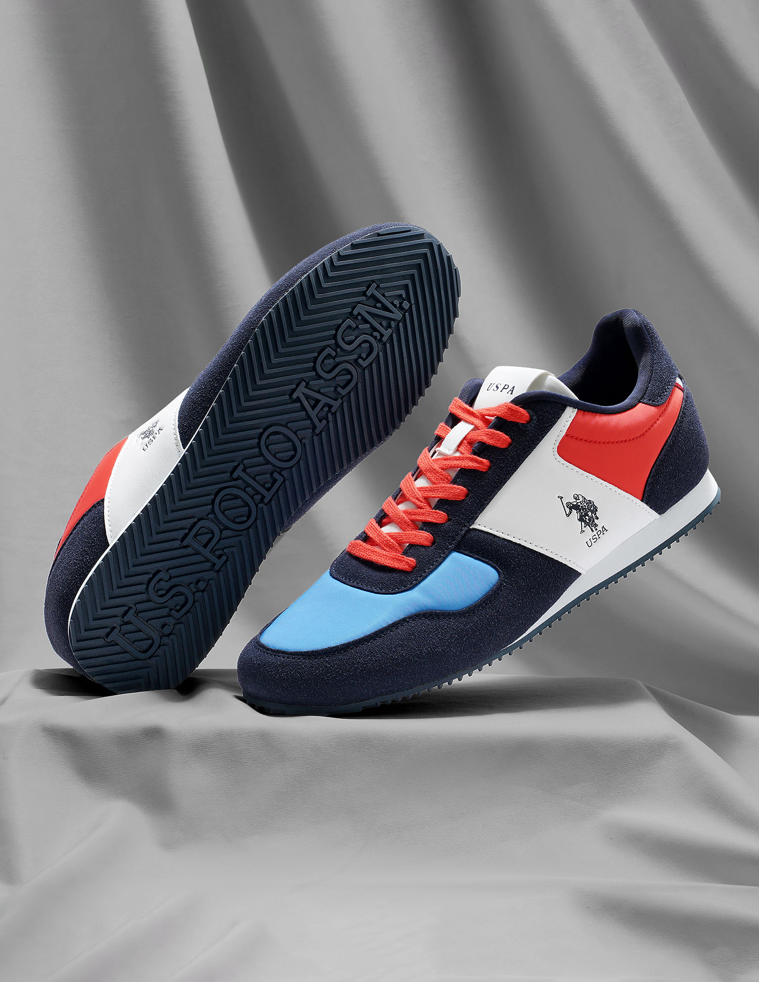 U.S. Polo Assn. Men Sorrento Multi3 Retro Sneakers